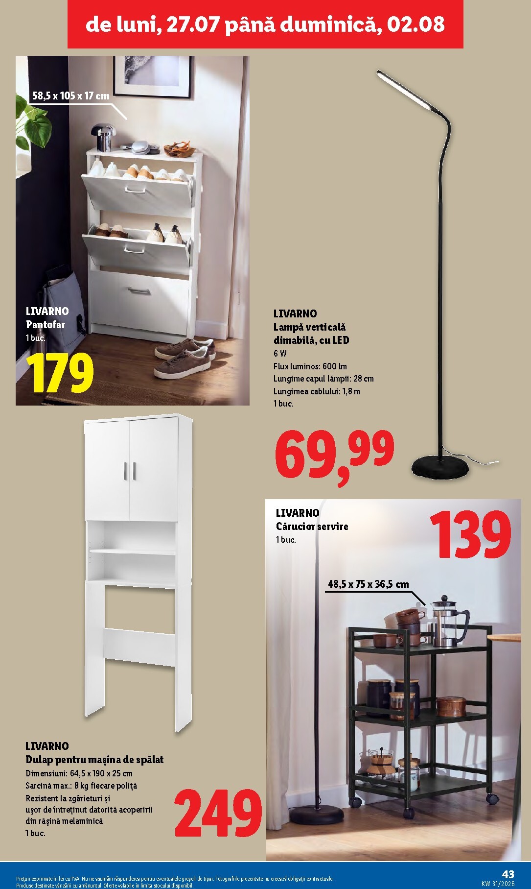 lidl - Lidl pliante pentru săptămâna viitoare de la luni 27.07.2026 până la duminică 02.08.2026 - page: 43