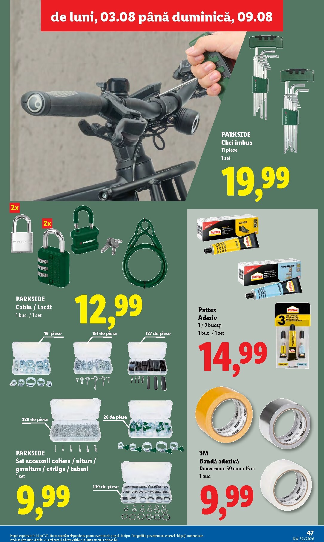 lidl - Lidl pliante pentru săptămâna viitoare de la luni 03.08.2026 până la duminică 09.08.2026 - page: 47
