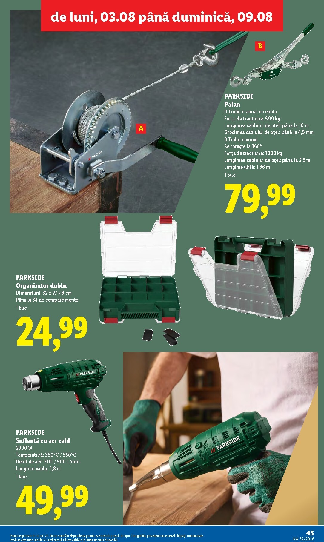 lidl - Lidl pliante pentru săptămâna viitoare de la luni 03.08.2026 până la duminică 09.08.2026 - page: 45
