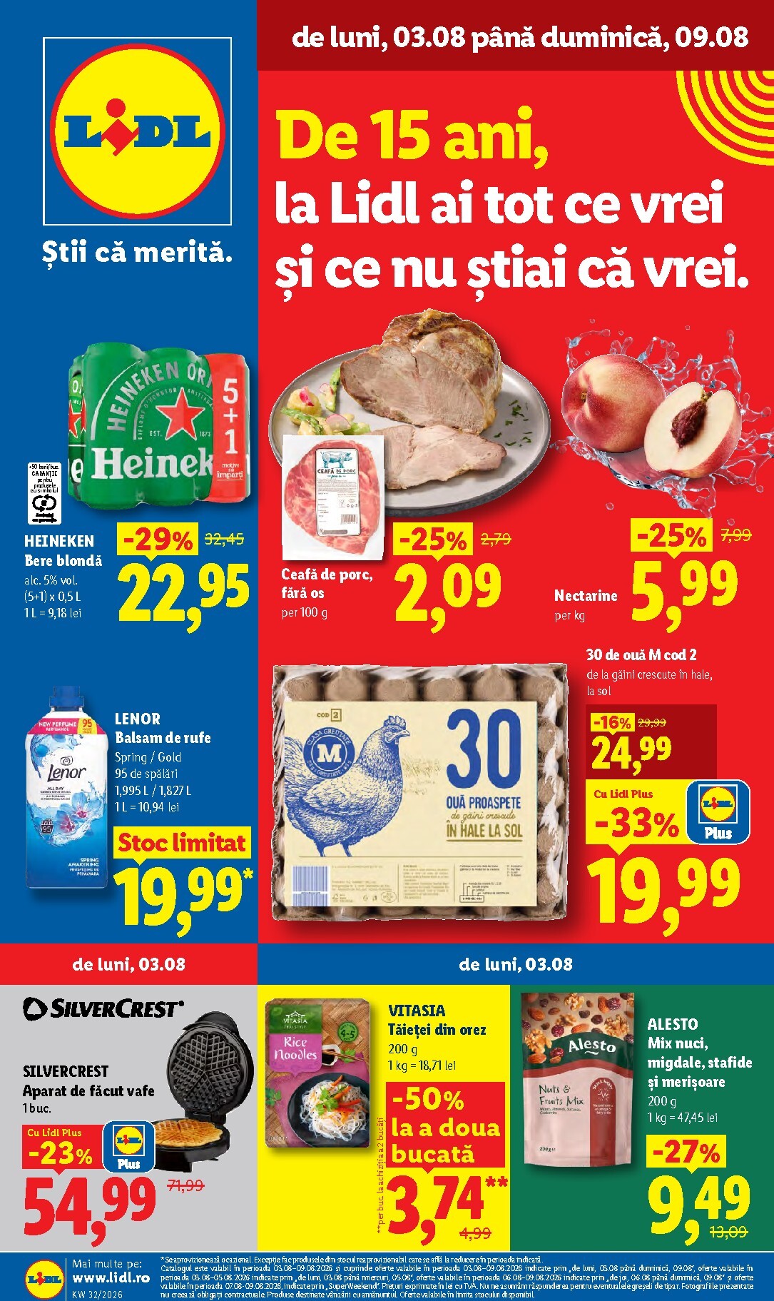 lidl - Lidl pliante pentru săptămâna viitoare de la luni 03.08.2026 până la duminică 09.08.2026 - page: 1
