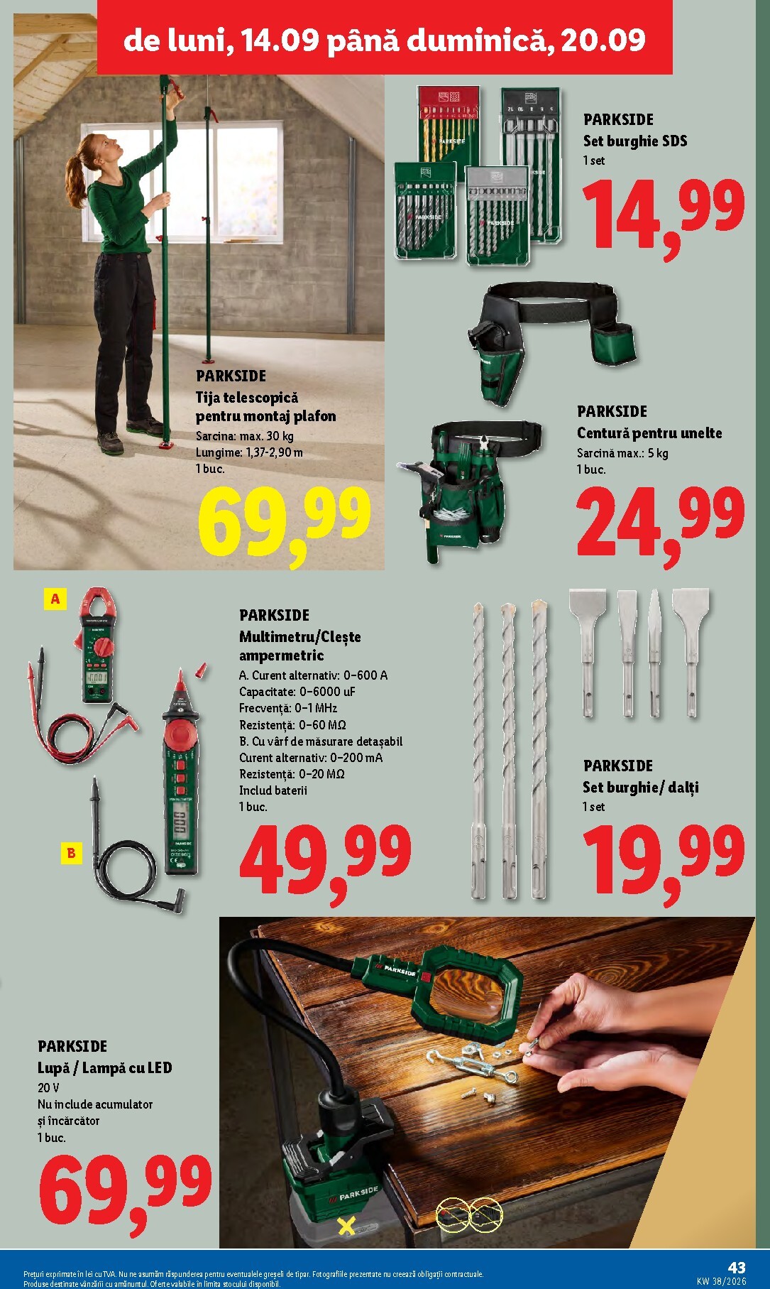 lidl - Lidl pliante pentru săptămâna viitoare de la luni 14.09.2026 până la duminică 20.09.2026 - page: 43