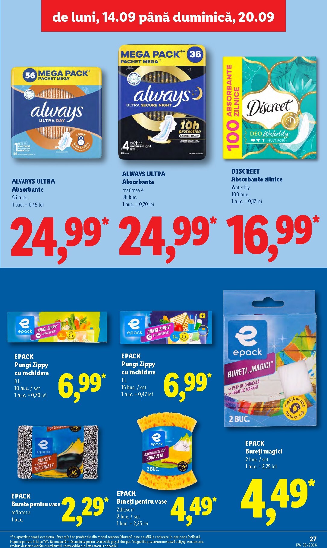 lidl - Lidl pliante pentru săptămâna viitoare de la luni 14.09.2026 până la duminică 20.09.2026 - page: 27