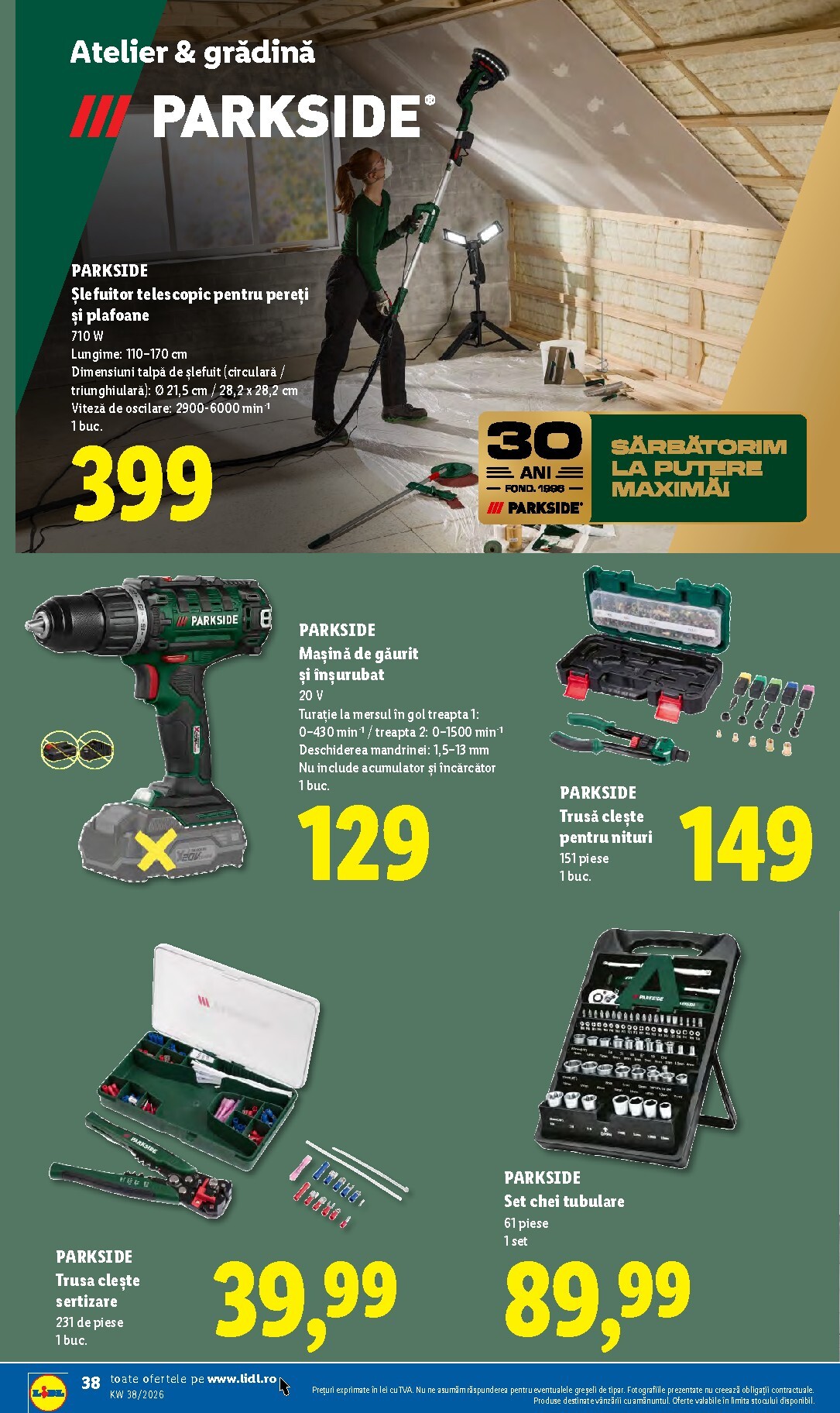 lidl - Lidl pliante pentru săptămâna viitoare de la luni 14.09.2026 până la duminică 20.09.2026 - page: 38
