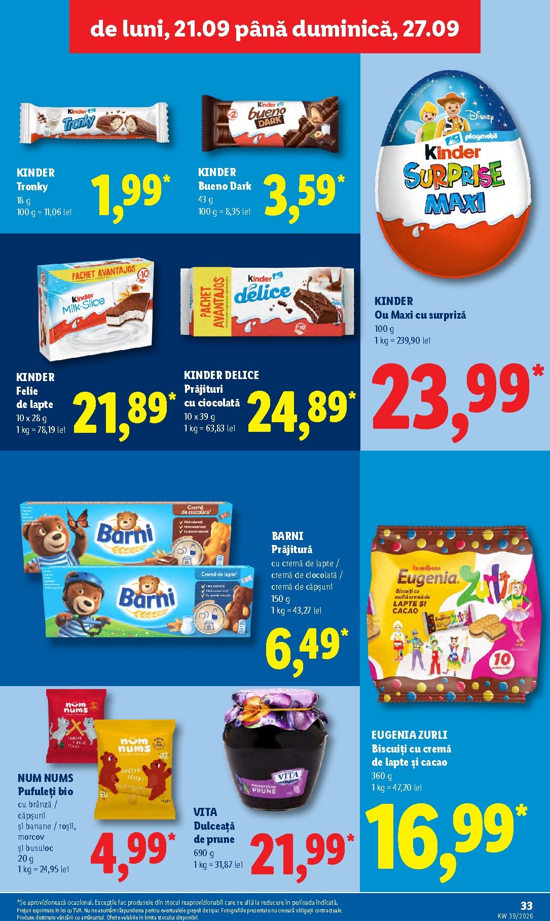 lidl - Lidl pliante pentru săptămâna viitoare de la luni 21.09.2026 până la duminică 27.09.2026 - page: 33