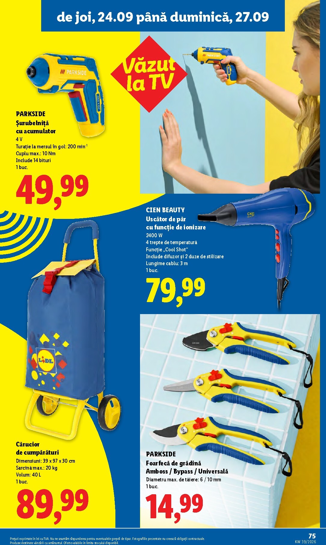 lidl - Lidl pliante pentru săptămâna viitoare de la luni 21.09.2026 până la duminică 27.09.2026 - page: 75
