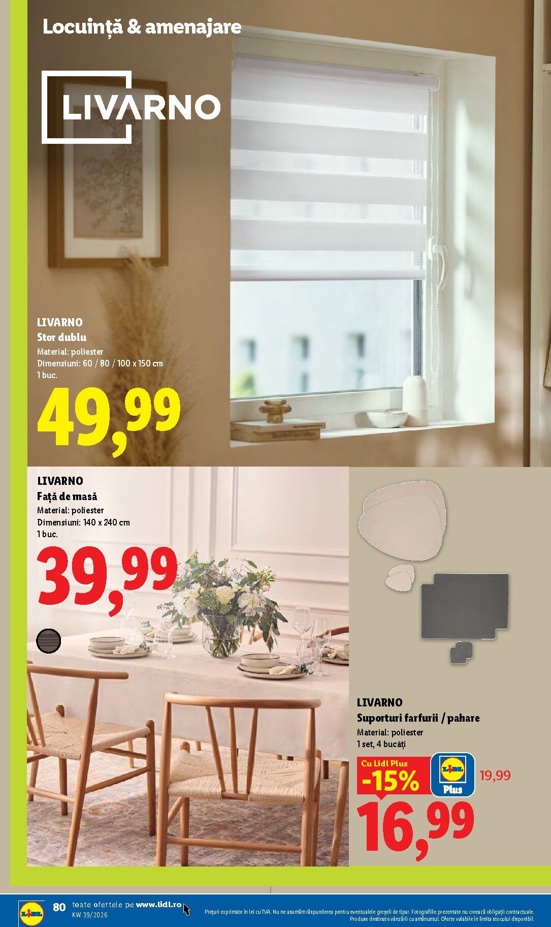 lidl - Lidl pliante pentru săptămâna viitoare de la luni 21.09.2026 până la duminică 27.09.2026 - page: 80
