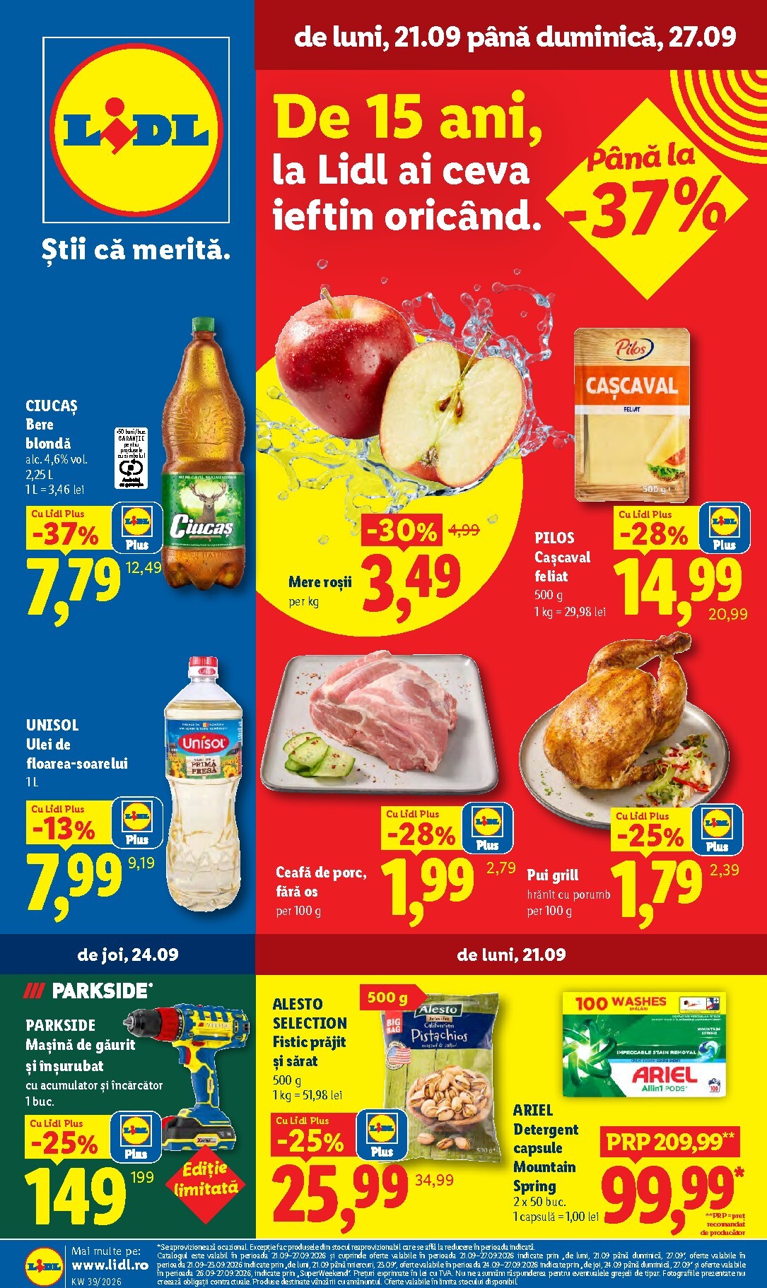 lidl - Lidl pliante pentru săptămâna viitoare de la luni 21.09.2026 până la duminică 27.09.2026 - page: 1