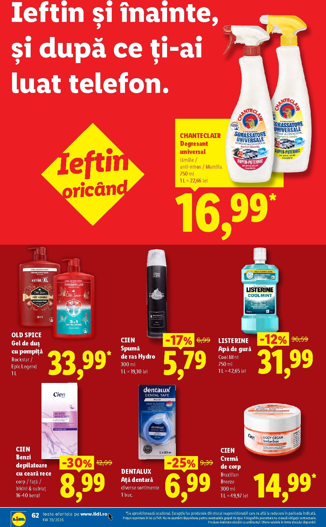 lidl - Lidl pliante pentru săptămâna viitoare de la luni 21.09.2026 până la duminică 27.09.2026 - page: 62