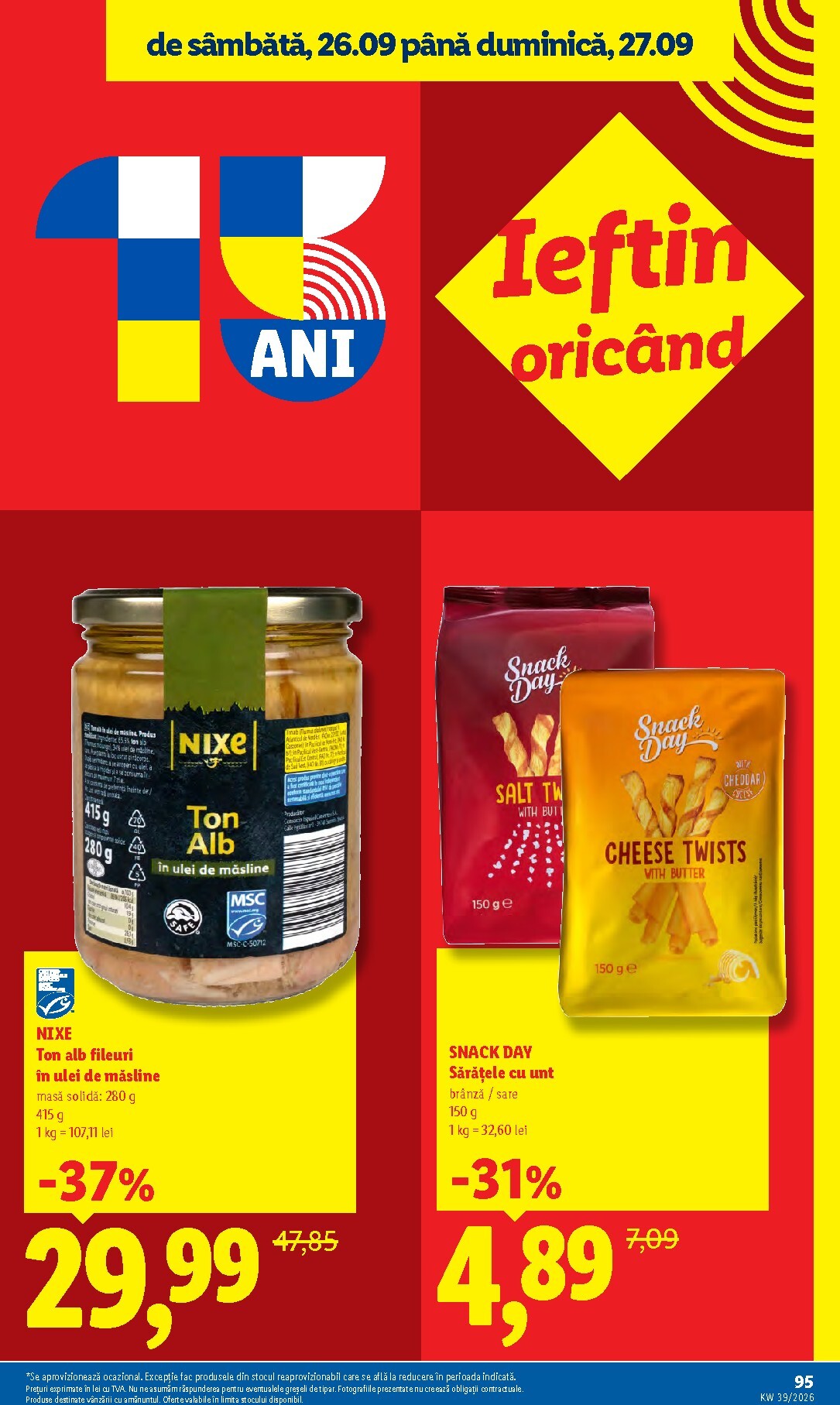 lidl - Lidl pliante pentru săptămâna viitoare de la luni 21.09.2026 până la duminică 27.09.2026 - page: 95