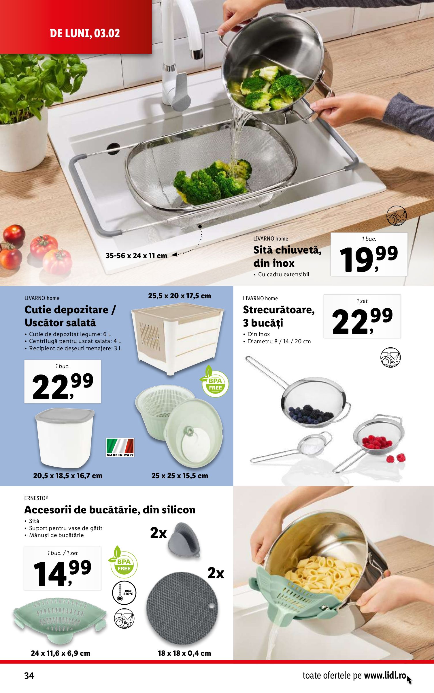 lidl - Catalog Lidl valabil din 03.02. - 09.02. - page: 34 lidl - Catalog Lidl valabil din 03.02. - 09.02. - page: 34