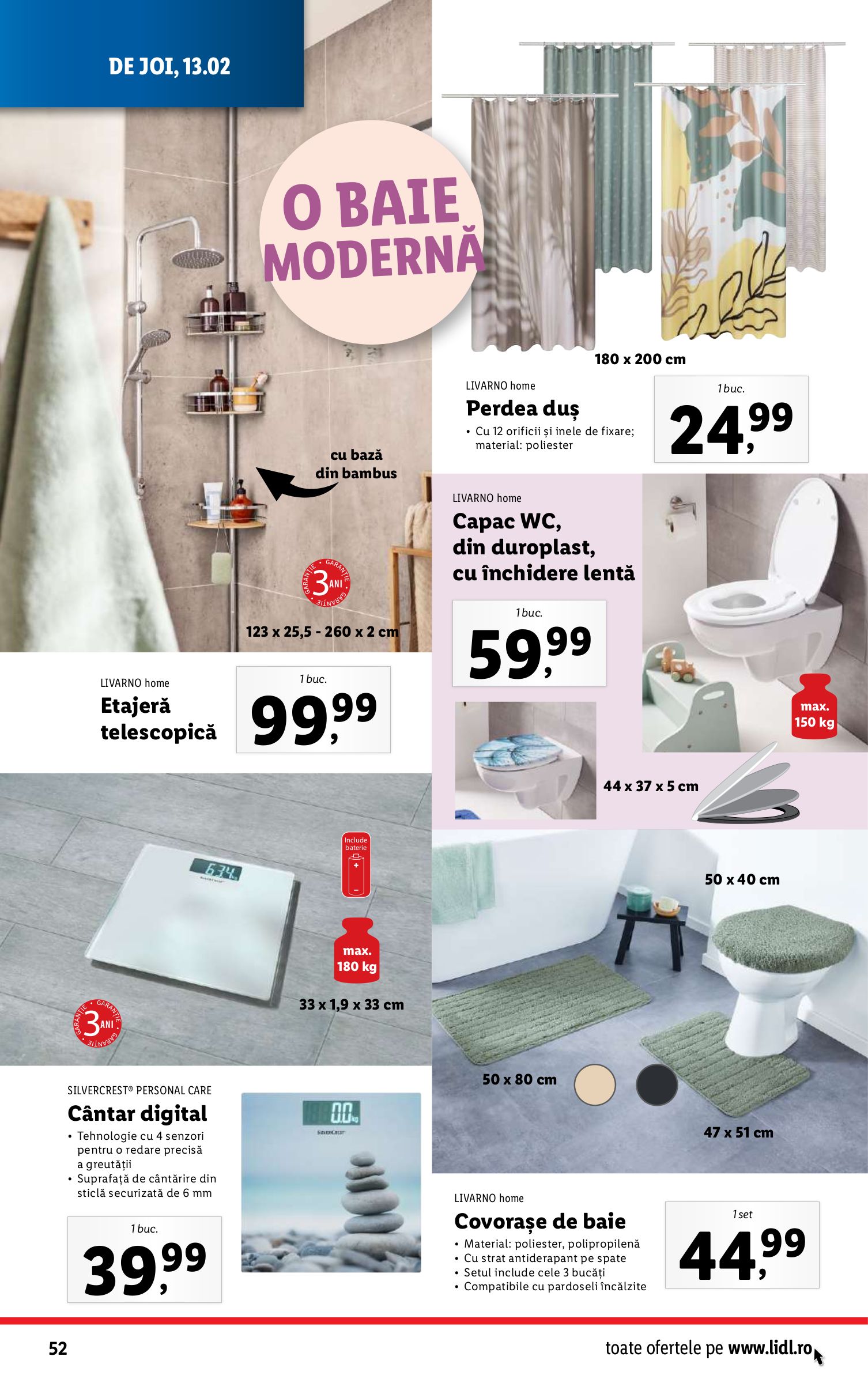 lidl - Catalog Lidl valabil din 10.02. - 16.02. - page: 52 lidl - Catalog Lidl valabil din 10.02. - 16.02. - page: 52