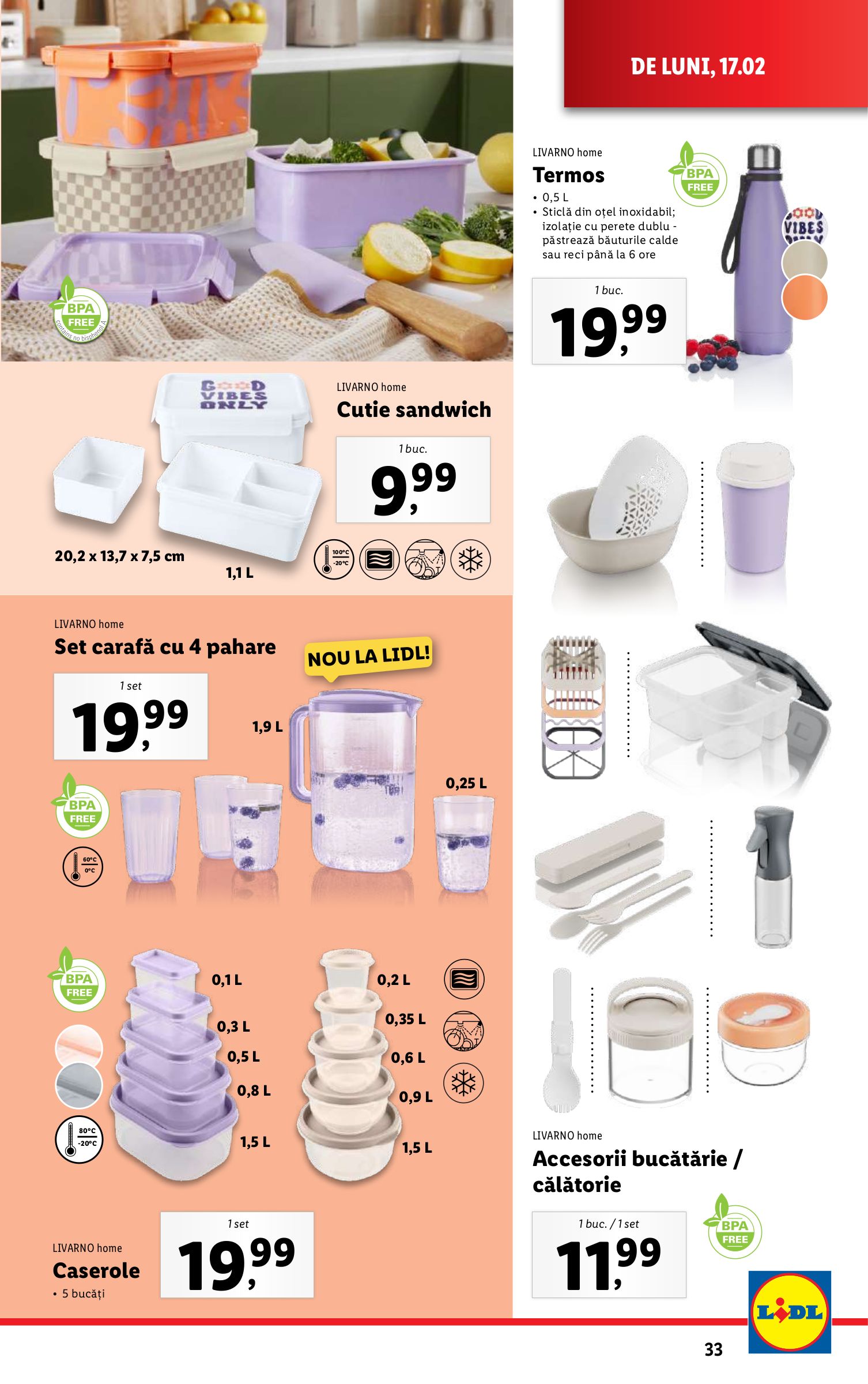 lidl - Catalog Lidl valabil din 17.02. - 23.02. - page: 33 lidl - Catalog Lidl valabil din 17.02. - 23.02. - page: 33