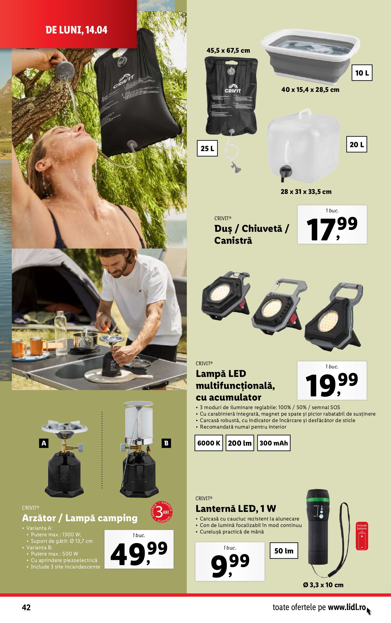 lidl - Catalog Lidl valabil din 14.04. - 19.04. - page: 42 lidl - Catalog Lidl valabil din 14.04. - 19.04. - page: 42