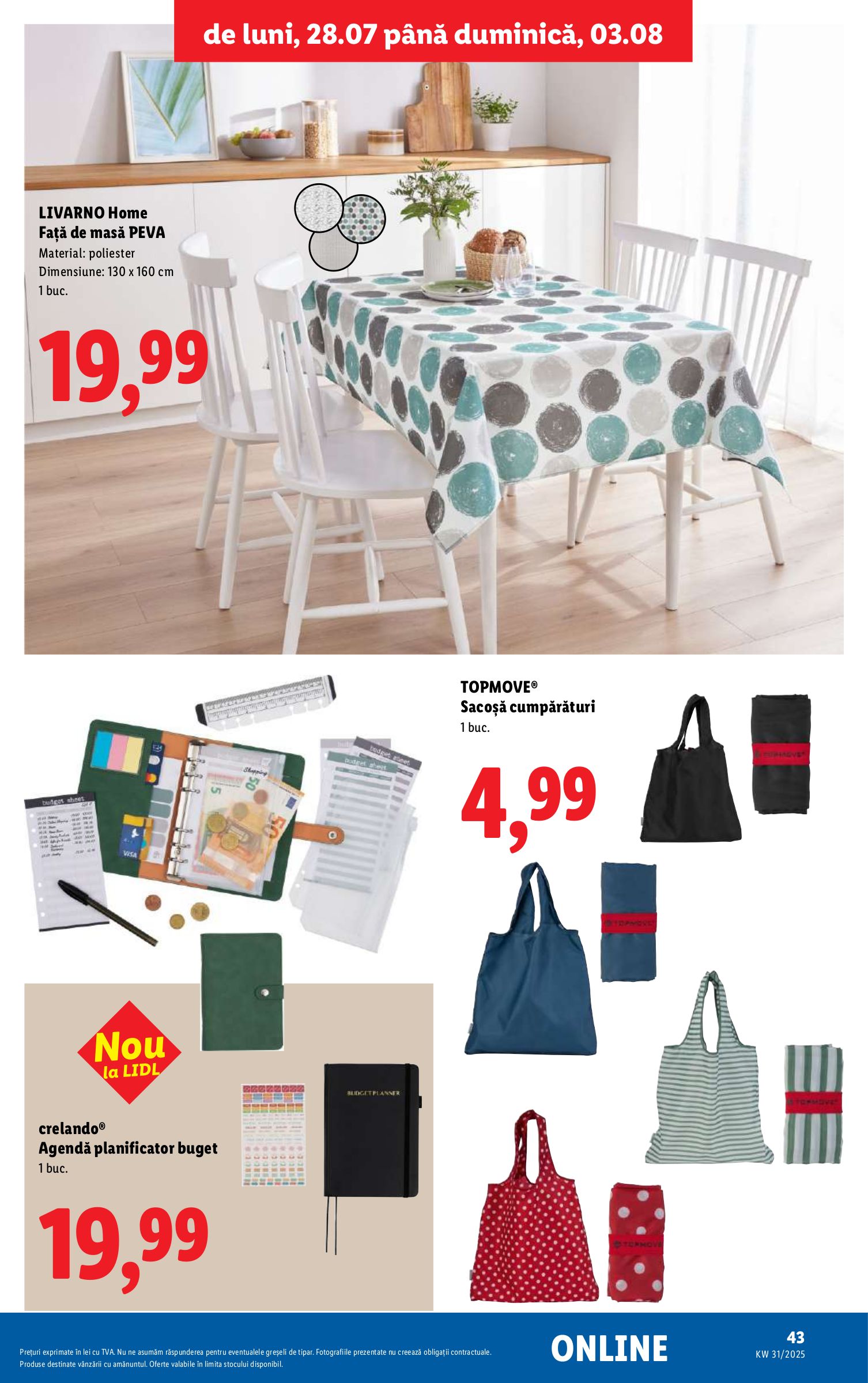 lidl - Catalog Lidl valabil din 28.07. până pe 03.08. - page: 43 lidl - Catalog Lidl valabil din 28.07. până pe 03.08. - page: 43