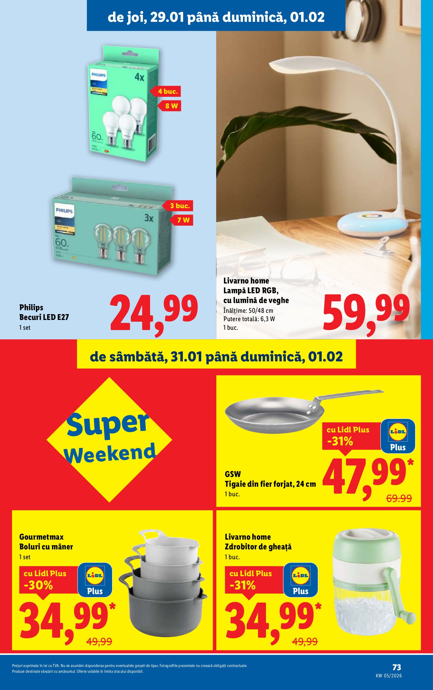 lidl - Catalog Lidl online – oferte valabile din 26.01. - page: 73
