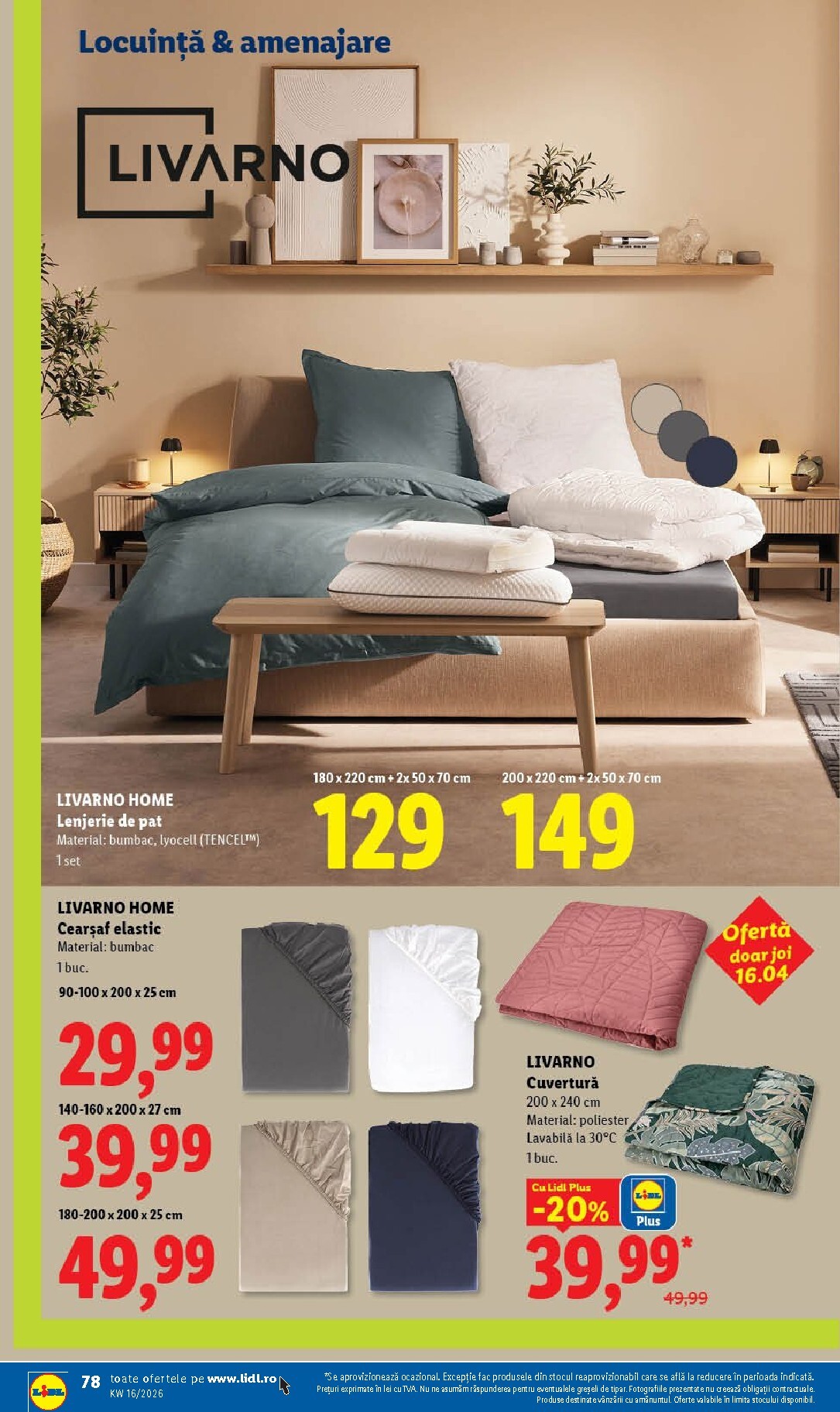 lidl - Lidl pliante pentru săptămâna viitoare de la marți 14.04.2026 până la duminică 19.04.2026 - page: 78