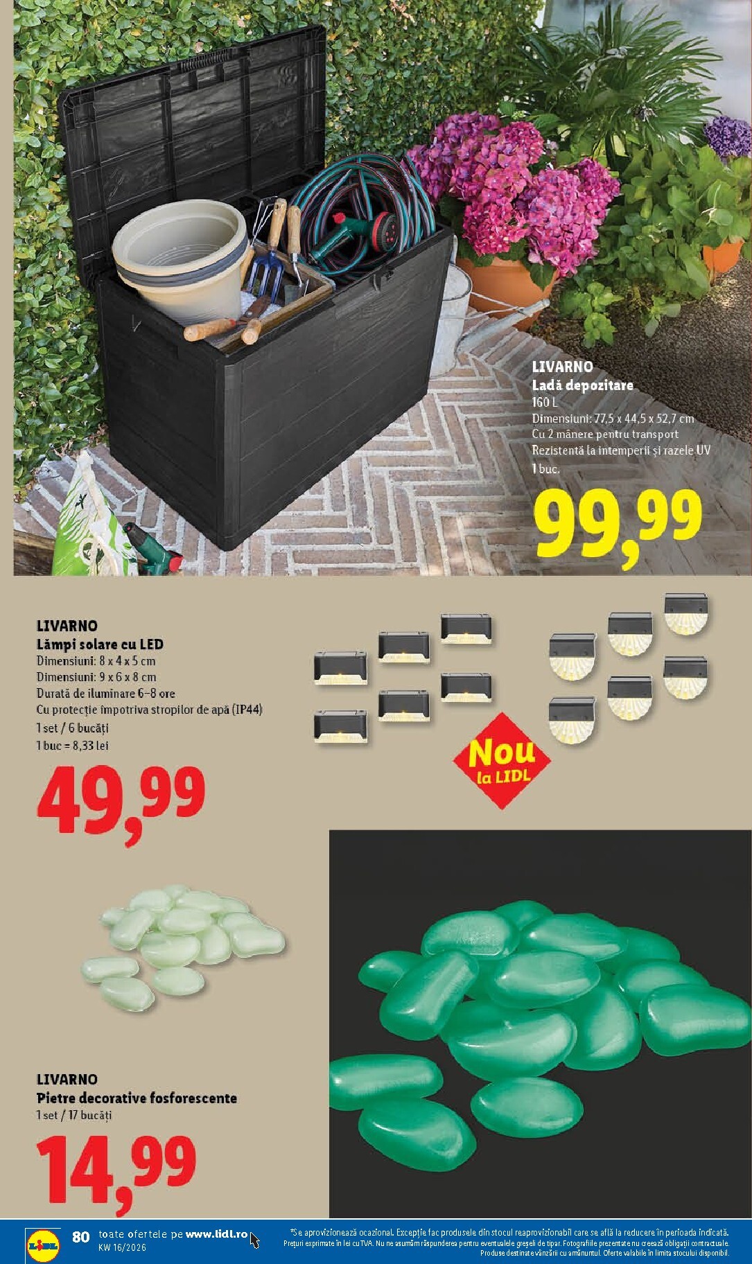 lidl - Lidl pliante pentru săptămâna viitoare de la marți 14.04.2026 până la duminică 19.04.2026 - page: 80