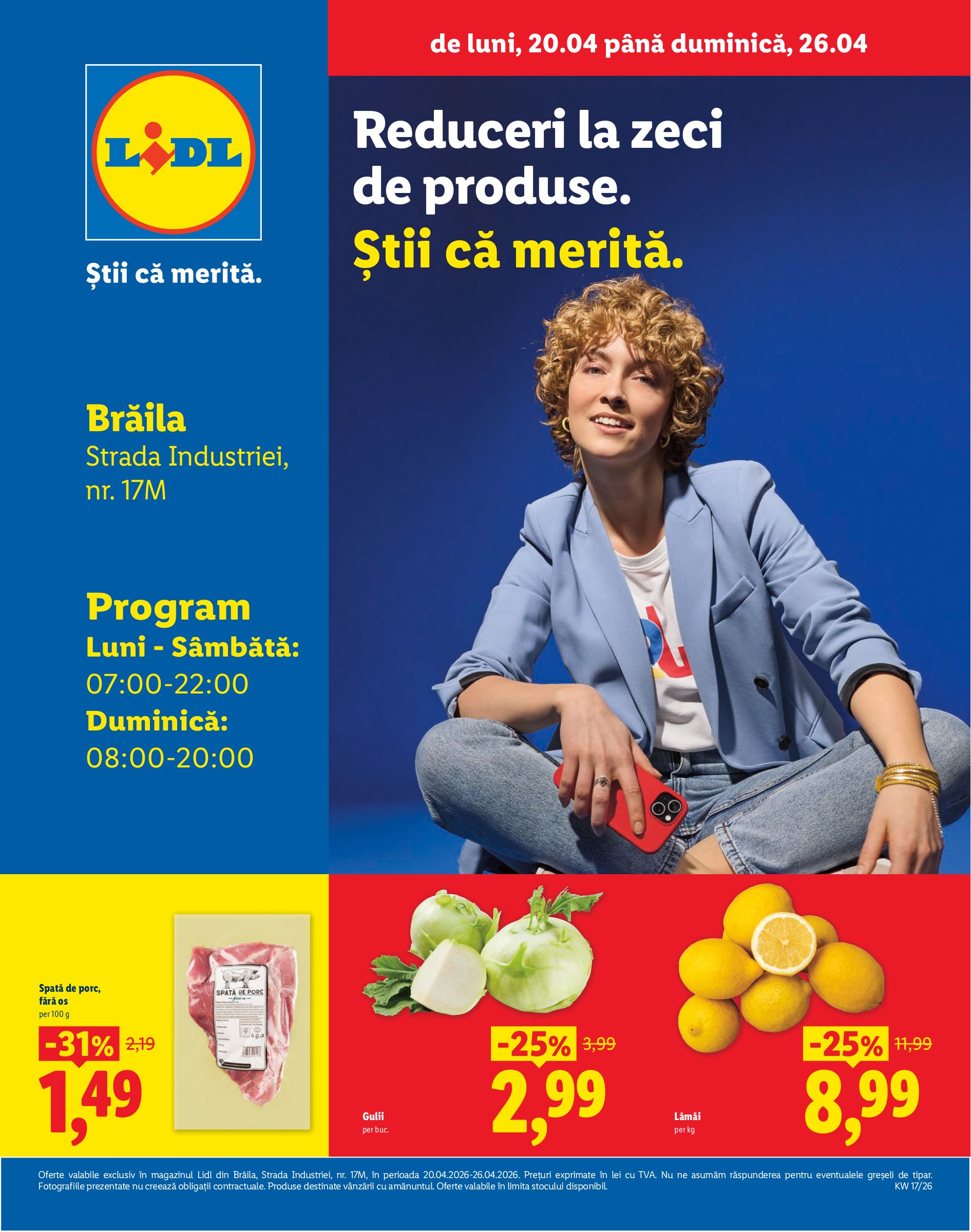 lidl - Lidl - Braila pliante pentru săptămâna viitoare de la luni 20.04.2026 până la duminică 26.04.2026