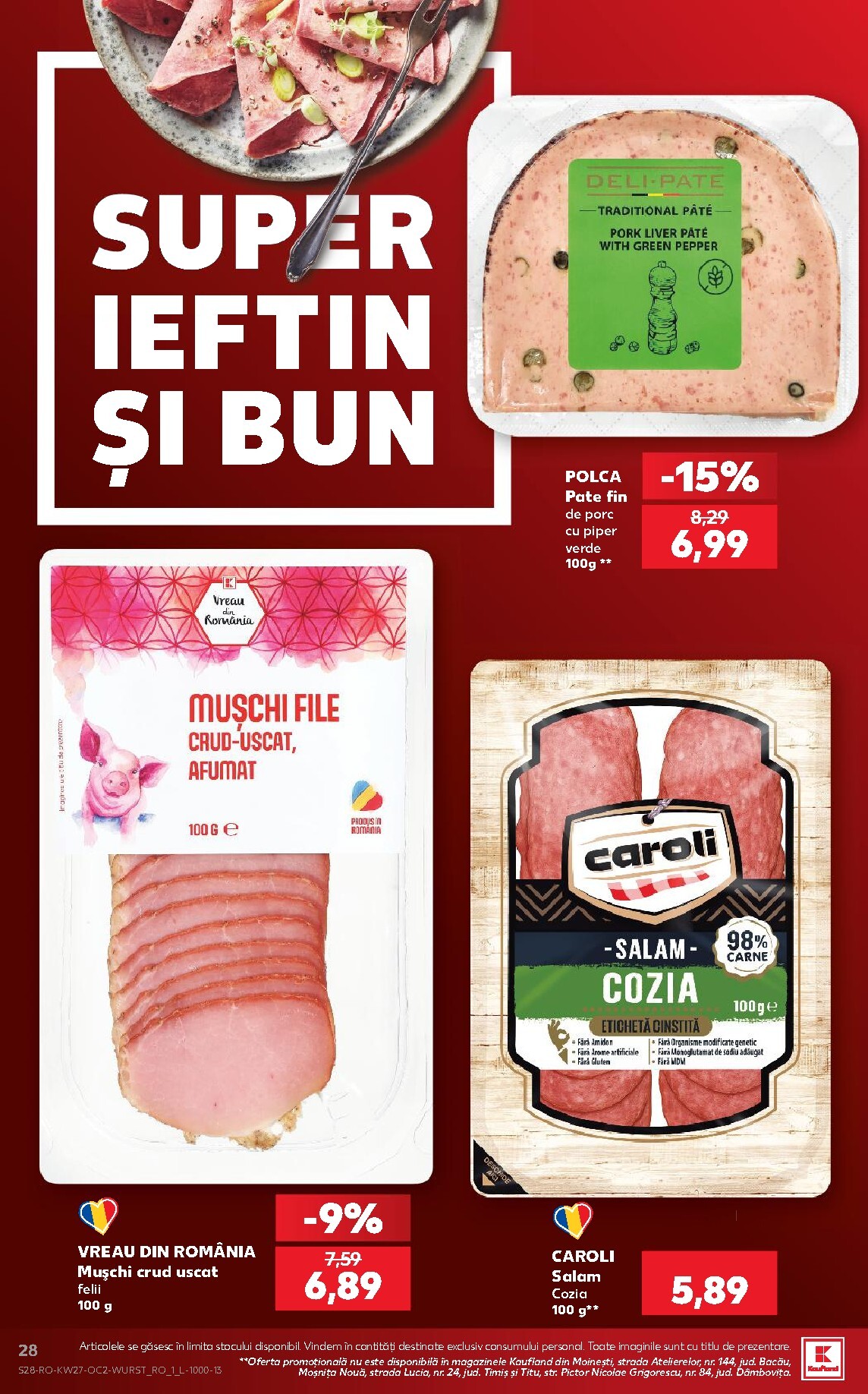 kaufland - Pliantele viitoare Kaufland valabil de la miercuri 01.07.2026 până la marți 07.07.2026 - page: 28