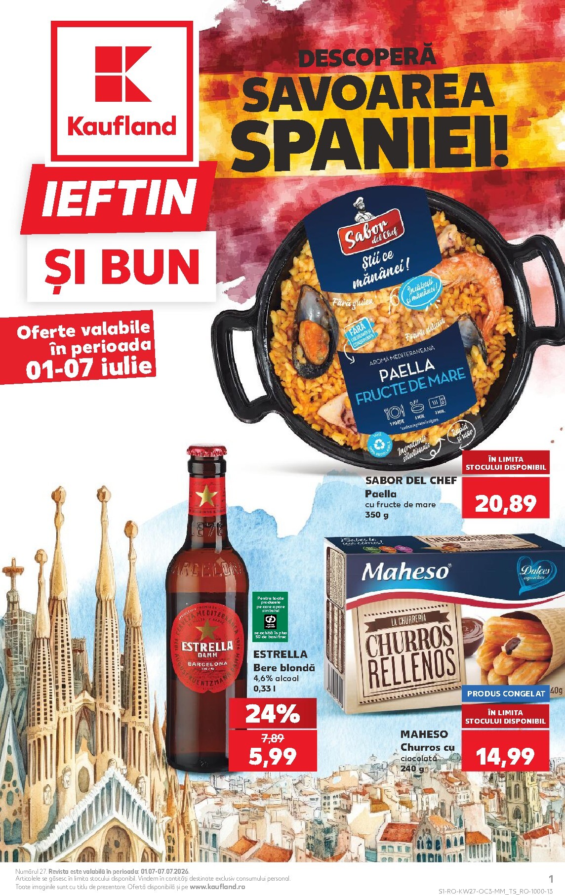 kaufland - Pliantele viitoare Kaufland - Ieftin si bun valabil de la miercuri 01.07.2026 până la marți 07.07.2026