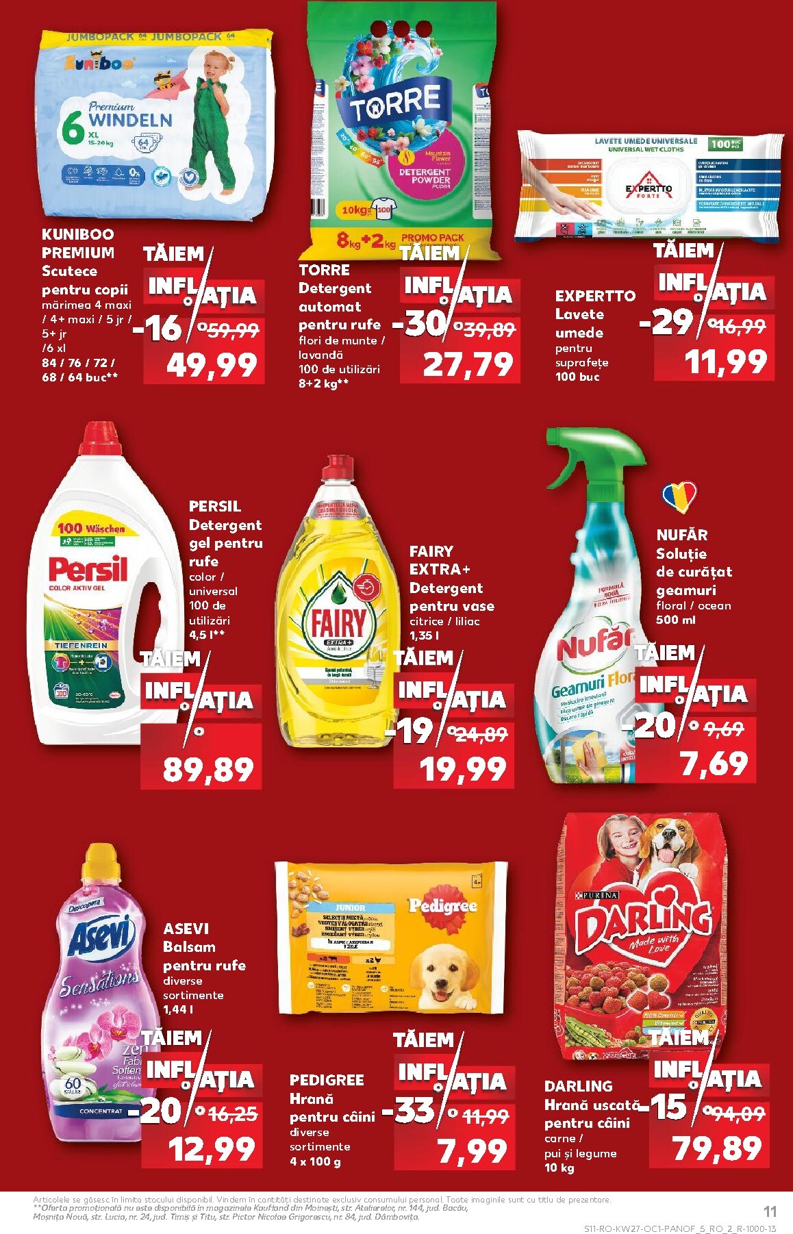 kaufland - Brosura Kaufland - Taiem inflatia valabilă de la miercuri 01.07.2026 până la marți 04.08.2026 - page: 11