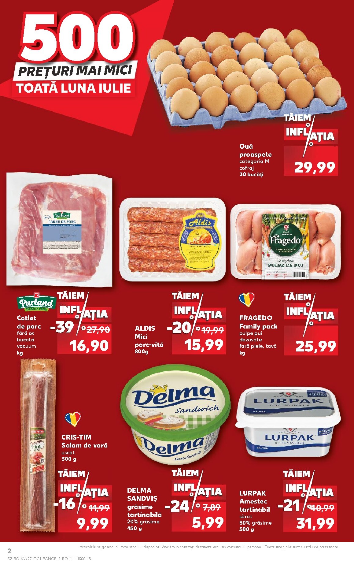 kaufland - Brosura Kaufland - Taiem inflatia valabilă de la miercuri 01.07.2026 până la marți 04.08.2026 - page: 2