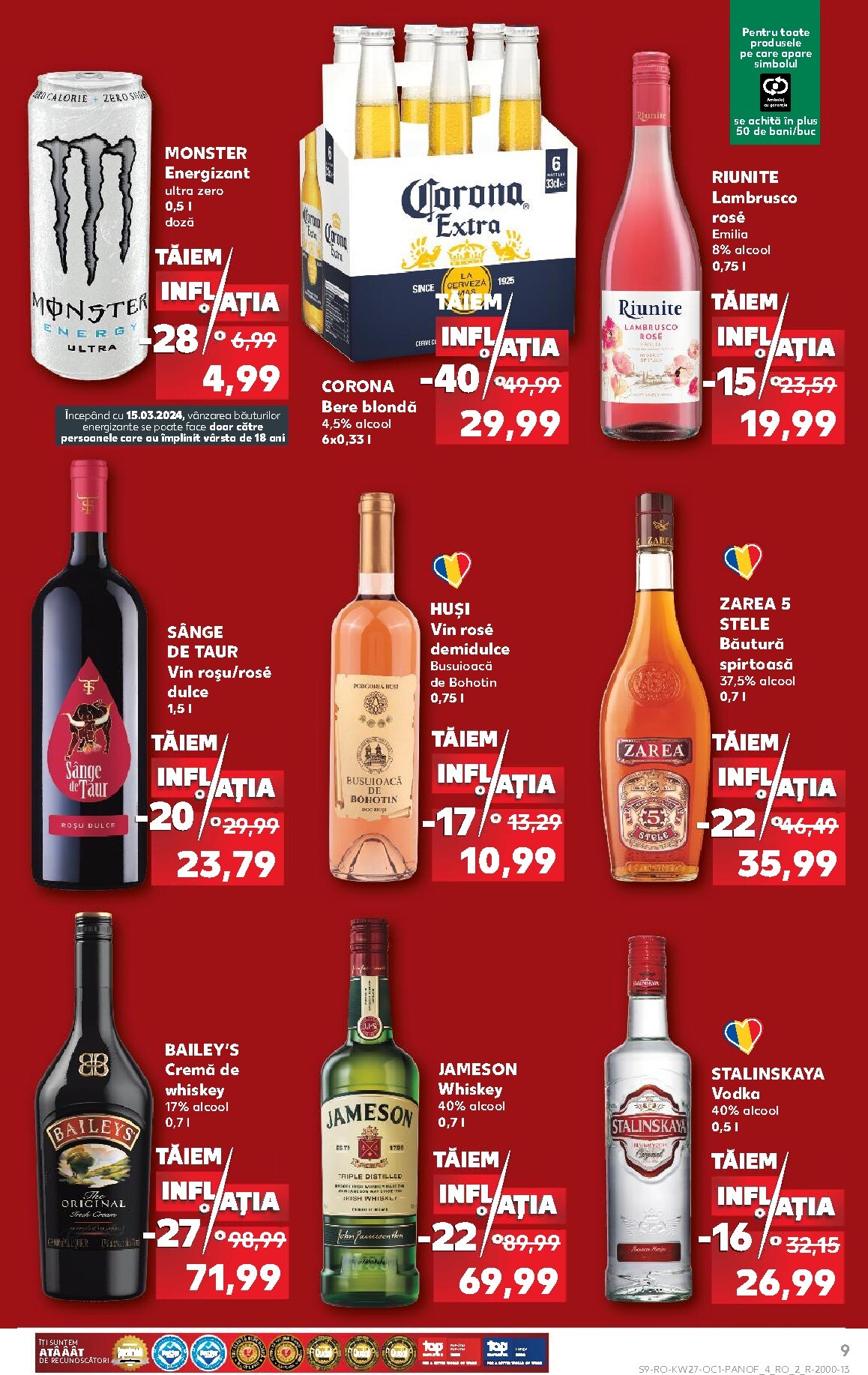kaufland - Brosura Kaufland - Taiem inflatia valabilă de la miercuri 01.07.2026 până la marți 04.08.2026 - page: 9