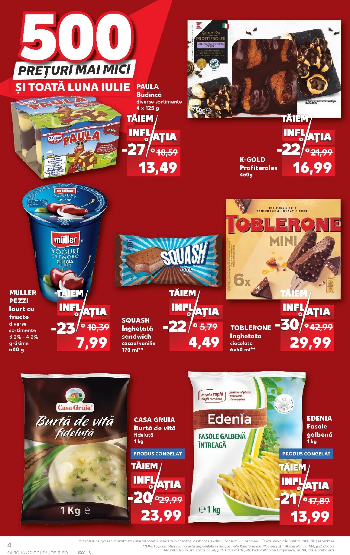 kaufland - Brosura Kaufland - Taiem inflatia valabilă de la miercuri 01.07.2026 până la marți 04.08.2026 - page: 4