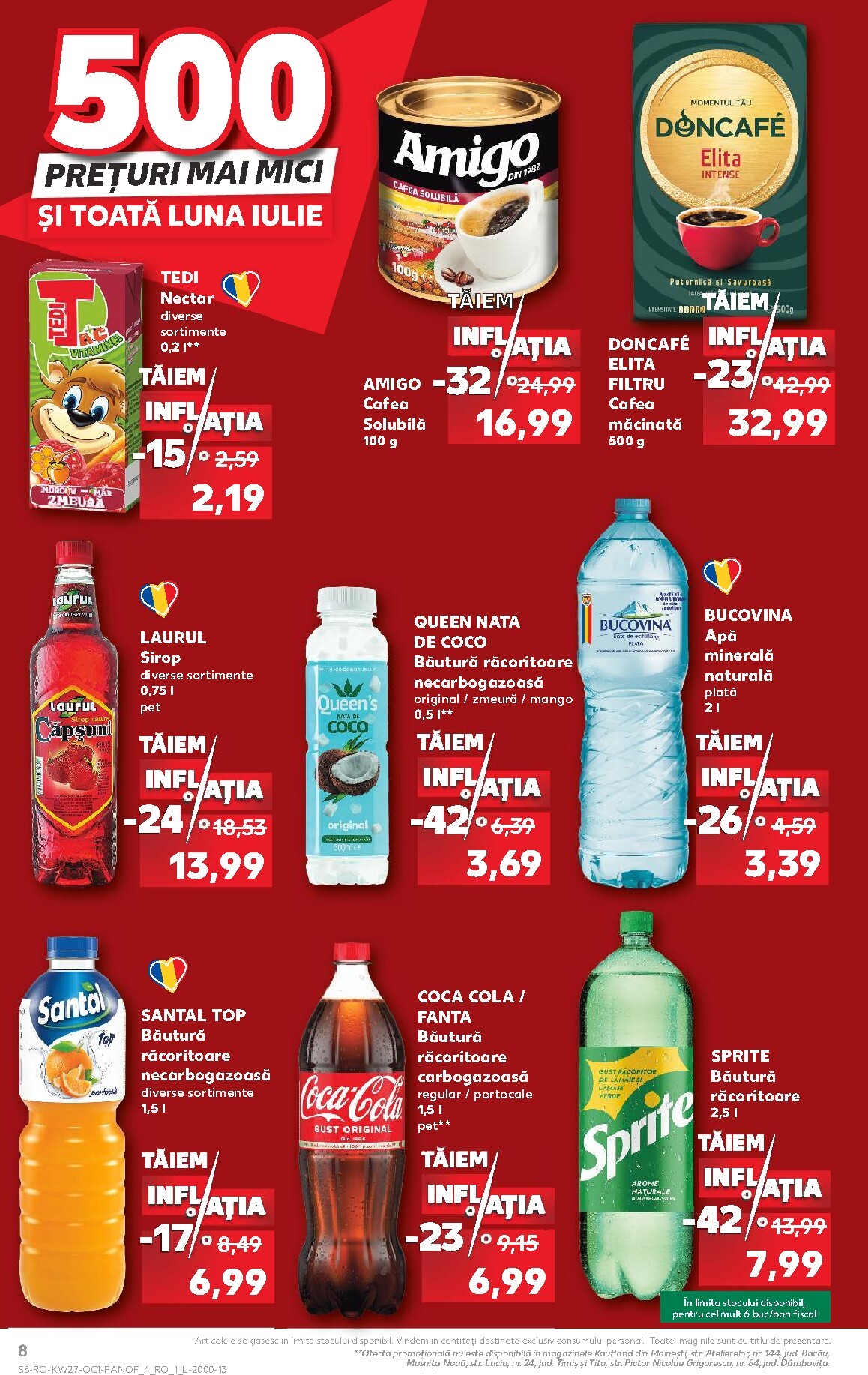 kaufland - Brosura Kaufland - Taiem inflatia valabilă de la miercuri 01.07.2026 până la marți 04.08.2026 - page: 8