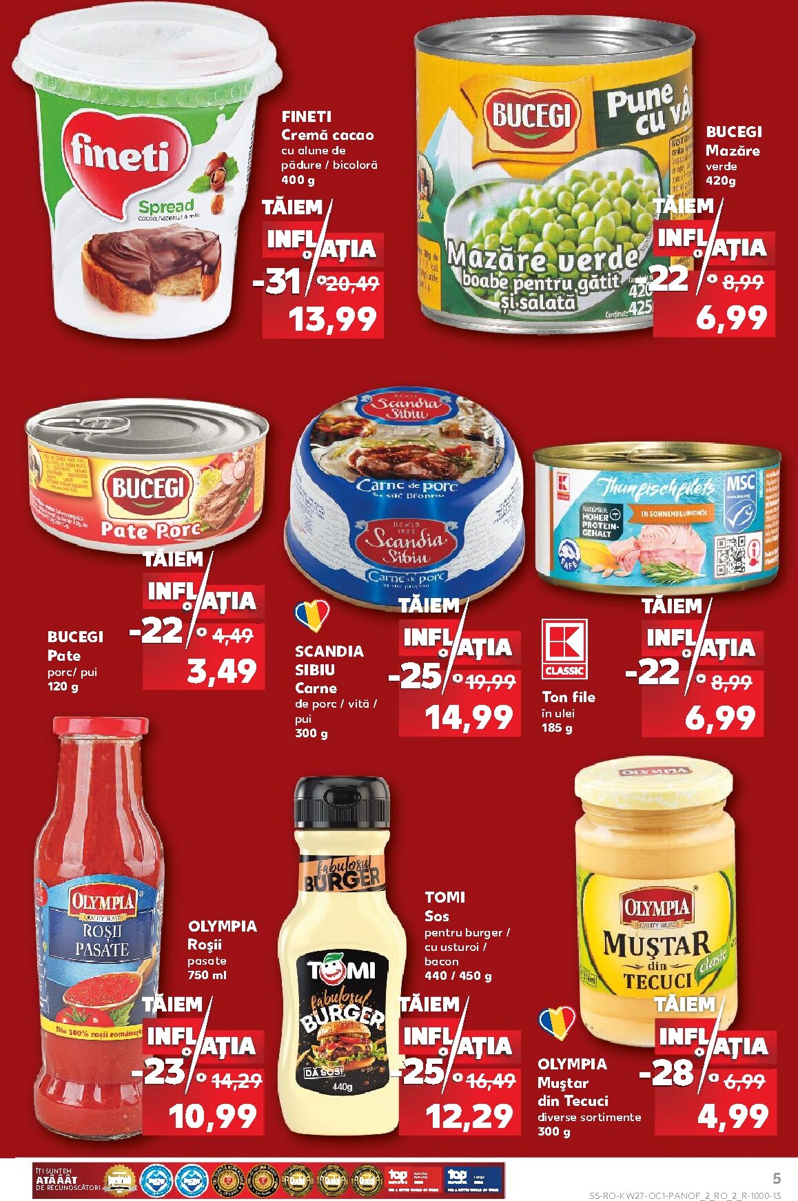 kaufland - Brosura Kaufland - Taiem inflatia valabilă de la miercuri 01.07.2026 până la marți 04.08.2026 - page: 5