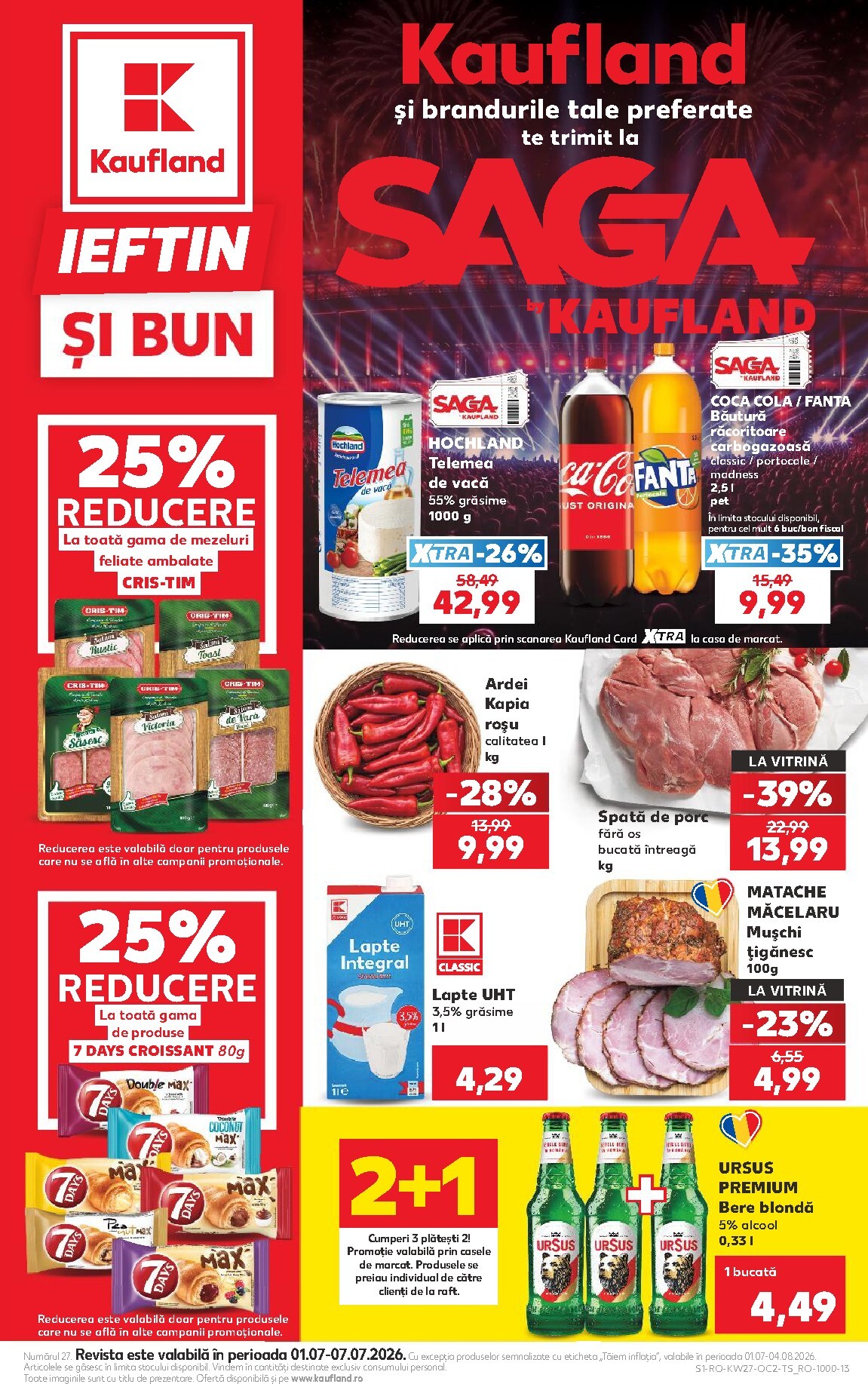 kaufland - Brosura Kaufland valabilă de la miercuri 01.07.2026 până la marți 07.07.2026