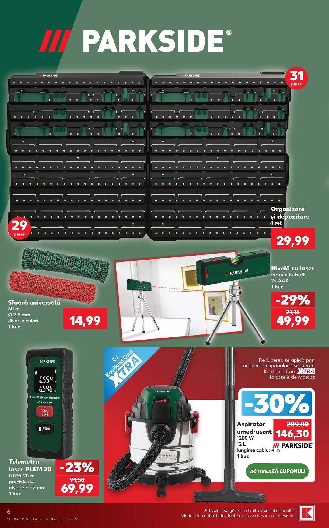 kaufland - Kaufland - Parkside pliante pentru săptămâna viitoare de la miercuri 29.07.2026 până la marți 04.08.2026 - page: 6