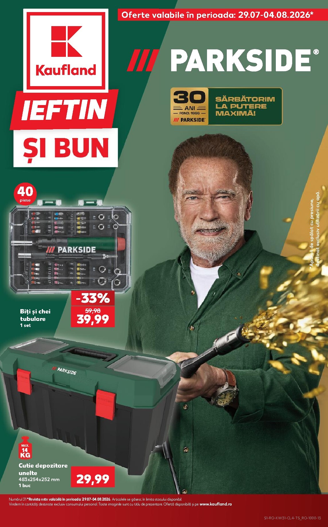 kaufland - Kaufland - Parkside pliante pentru săptămâna viitoare de la miercuri 29.07.2026 până la marți 04.08.2026