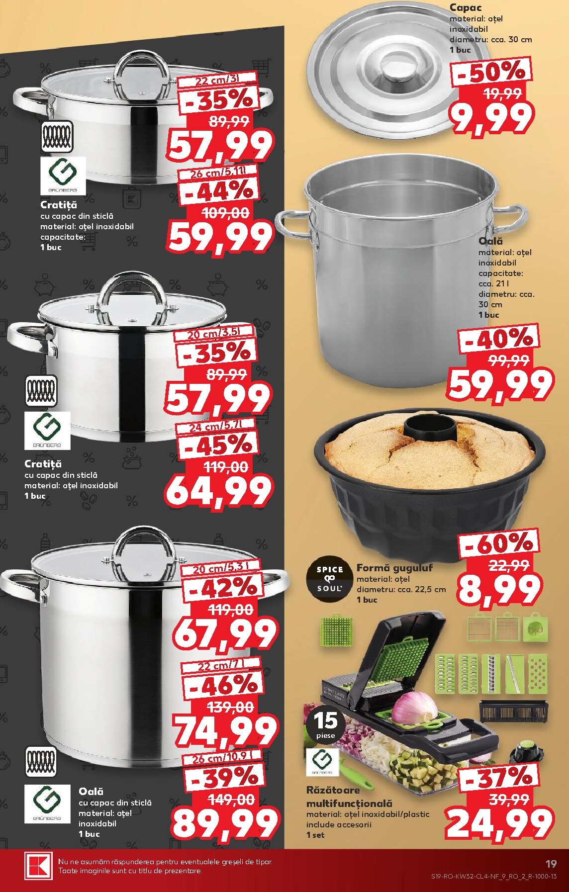kaufland - Pliantele viitoare Kaufland - Black Friday valabil de la miercuri 05.08.2026 până la marți 11.08.2026 - page: 19