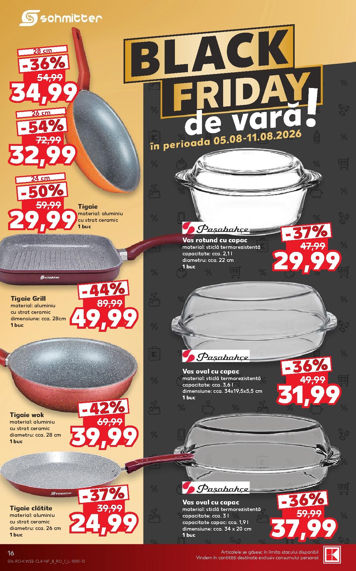kaufland - Pliantele viitoare Kaufland - Black Friday valabil de la miercuri 05.08.2026 până la marți 11.08.2026 - page: 16