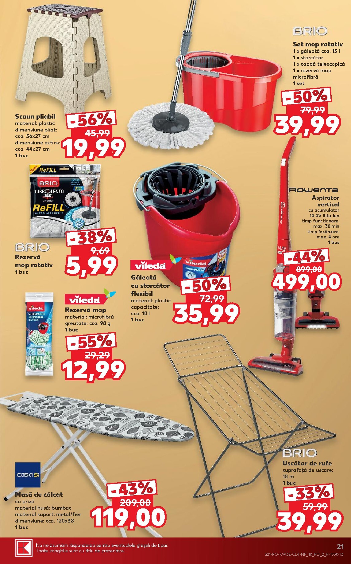 kaufland - Pliantele viitoare Kaufland - Black Friday valabil de la miercuri 05.08.2026 până la marți 11.08.2026 - page: 21