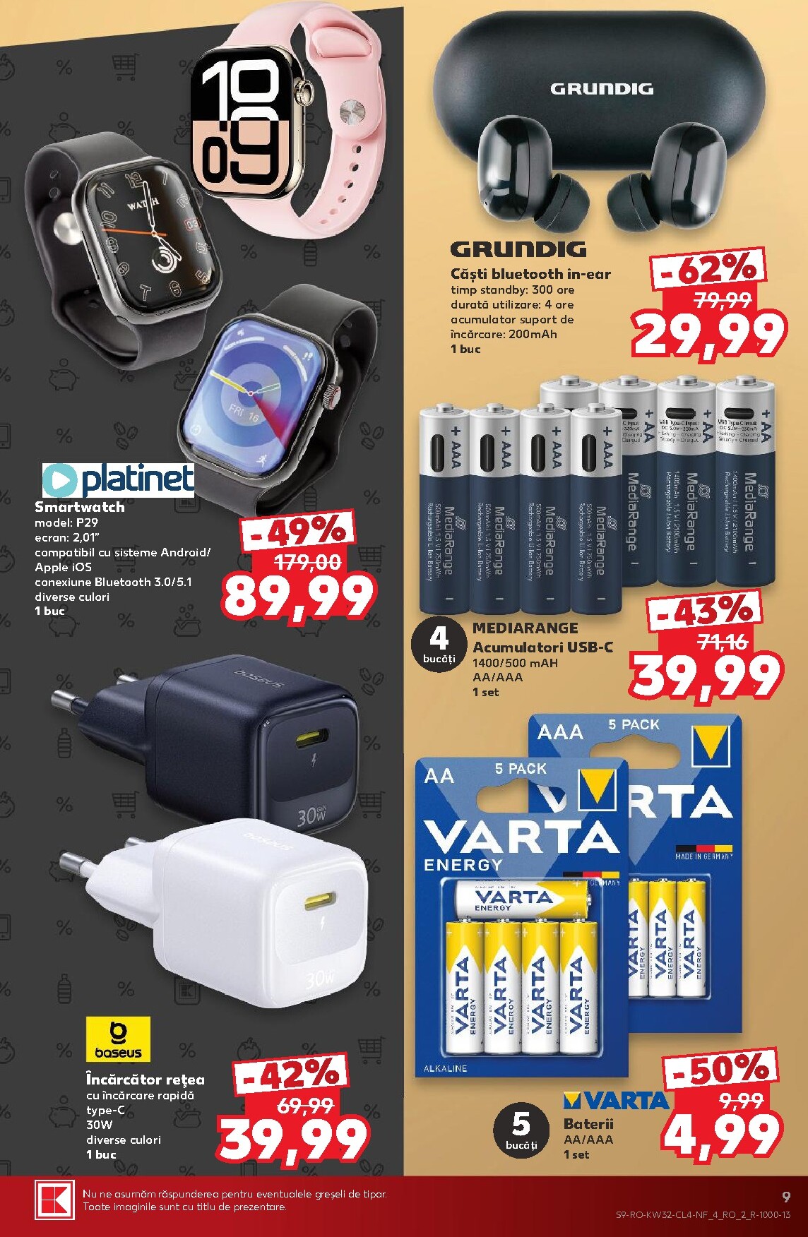 kaufland - Pliantele viitoare Kaufland - Black Friday valabil de la miercuri 05.08.2026 până la marți 11.08.2026 - page: 9