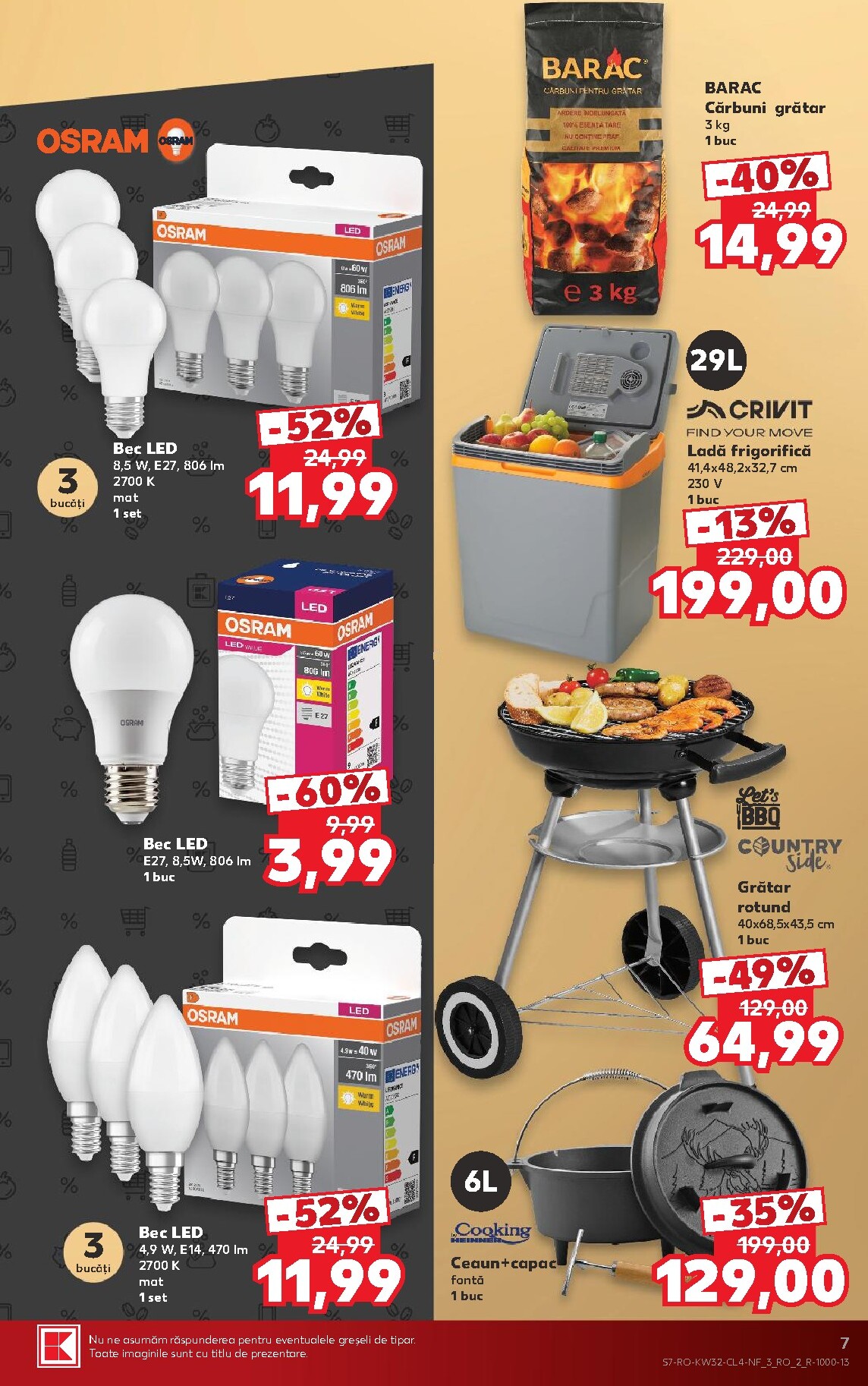 kaufland - Pliantele viitoare Kaufland - Black Friday valabil de la miercuri 05.08.2026 până la marți 11.08.2026 - page: 7