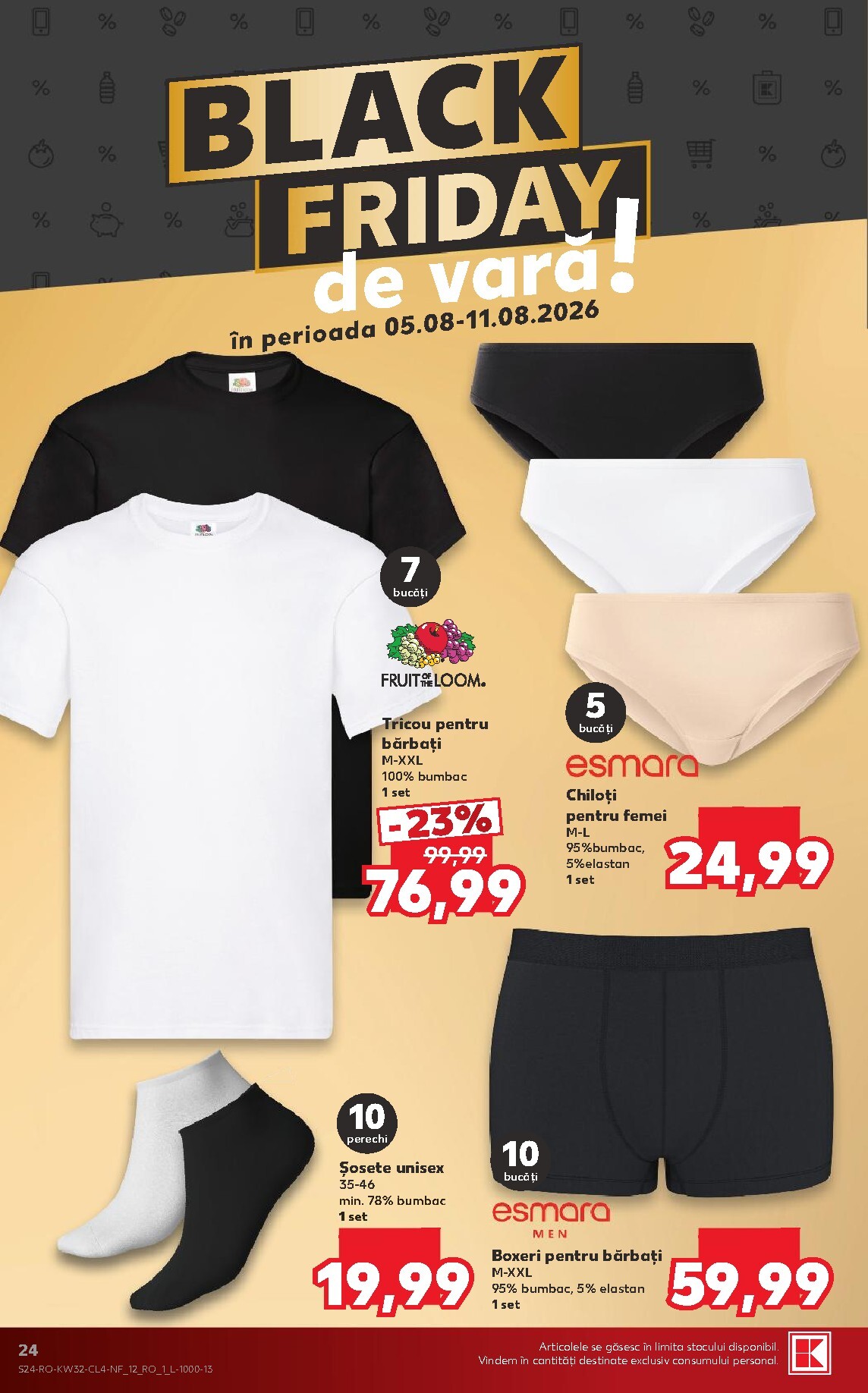 kaufland - Pliantele viitoare Kaufland - Black Friday valabil de la miercuri 05.08.2026 până la marți 11.08.2026 - page: 24