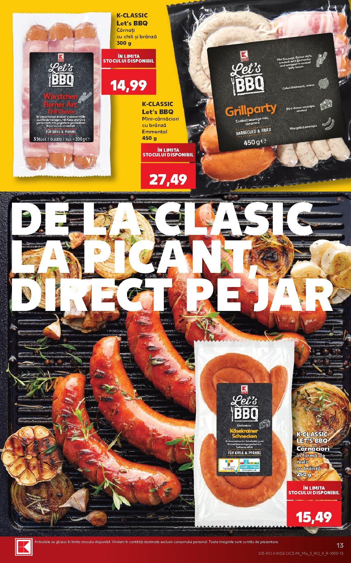 kaufland - Pliantele viitoare Kaufland - Ieftin si bun valabil de la miercuri 05.08.2026 până la marți 11.08.2026 - page: 13