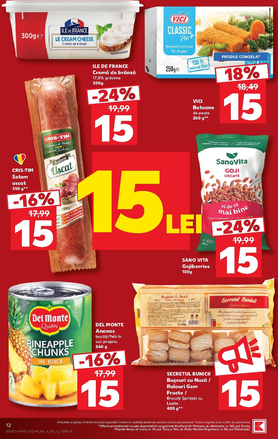 kaufland - Kaufland pliante pentru săptămâna viitoare de la miercuri 12.08.2026 până la marți 18.08.2026 - page: 12
