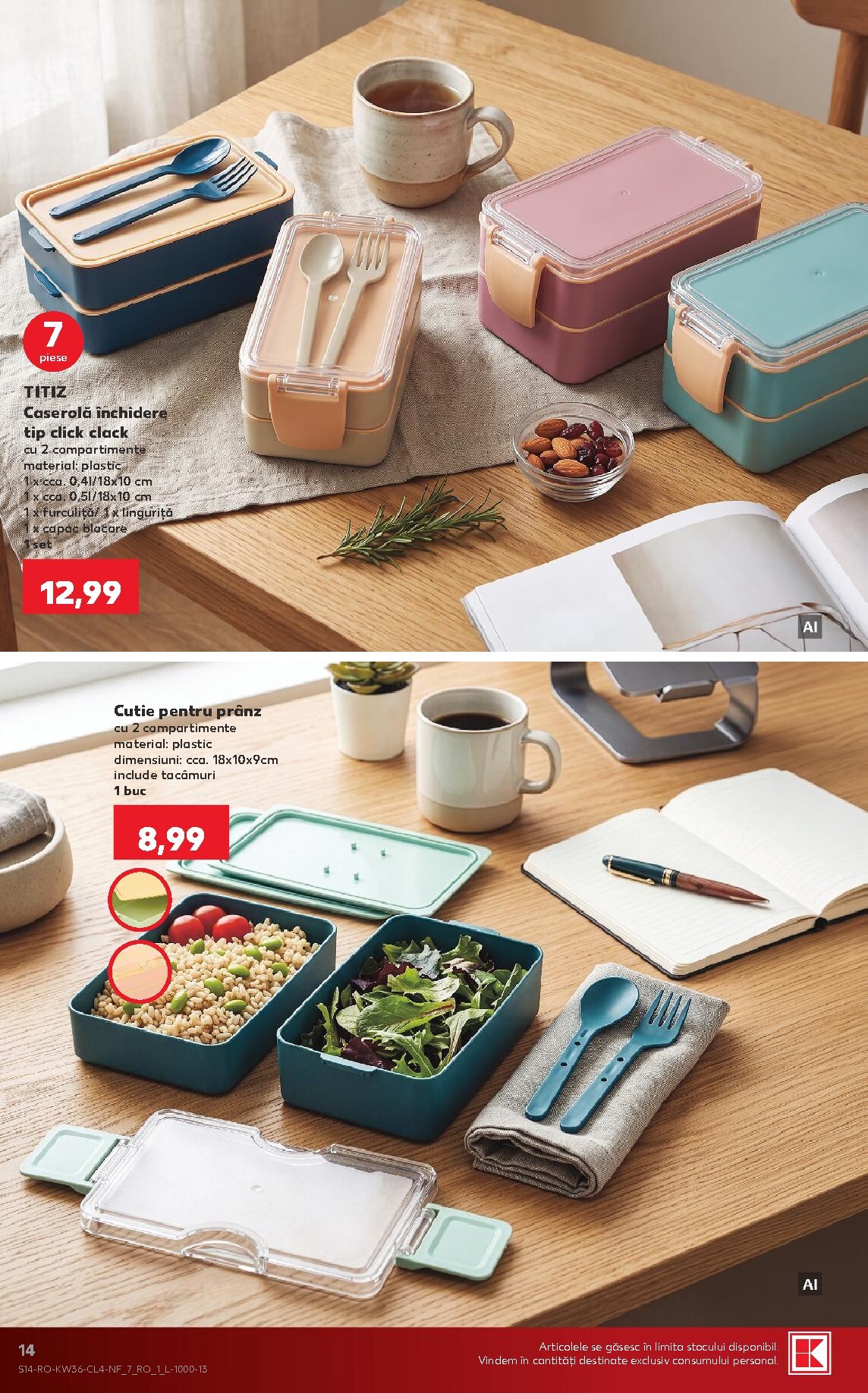 kaufland - Pliantele viitoare Kaufland - Nonfood valabil de la miercuri 02.09.2026 până la marți 08.09.2026 - page: 14