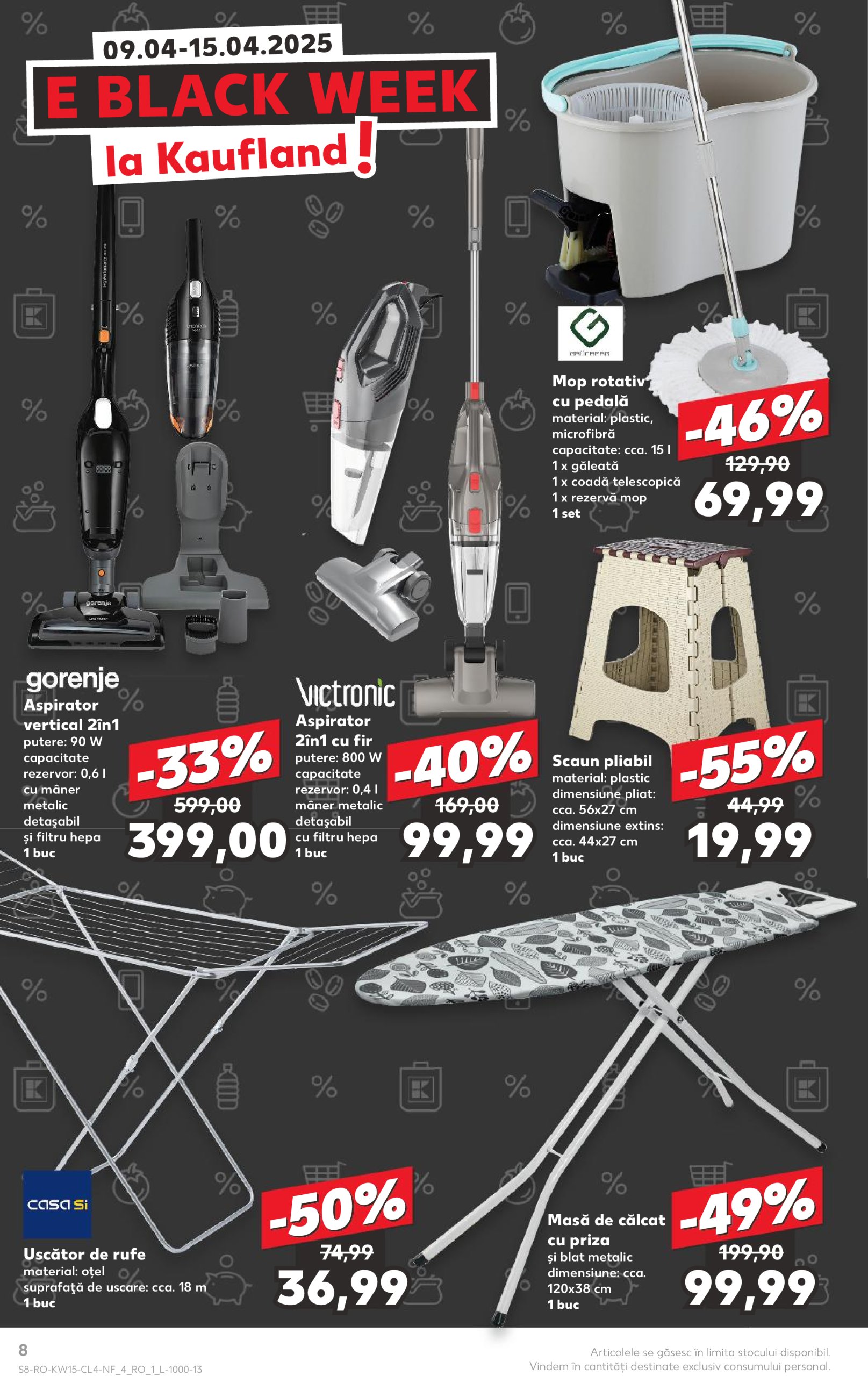 kaufland - Catalog Kaufland - Black Week valabil din 09.04. - 15.04. - page: 8