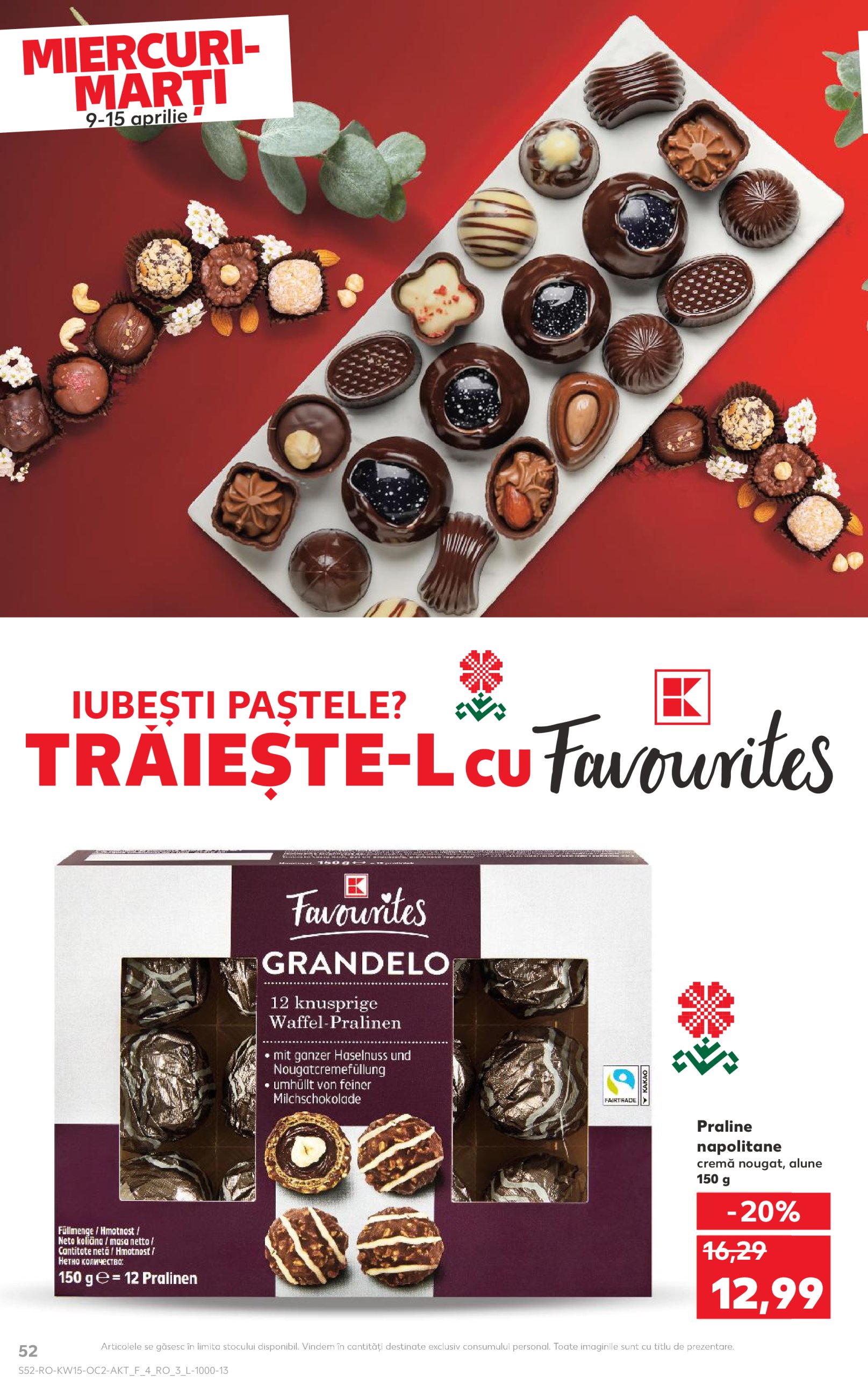 kaufland - Catalog Kaufland valabil din 09.04. - 15.04. - page: 52 kaufland - Catalog Kaufland valabil din 09.04. - 15.04. - page: 52