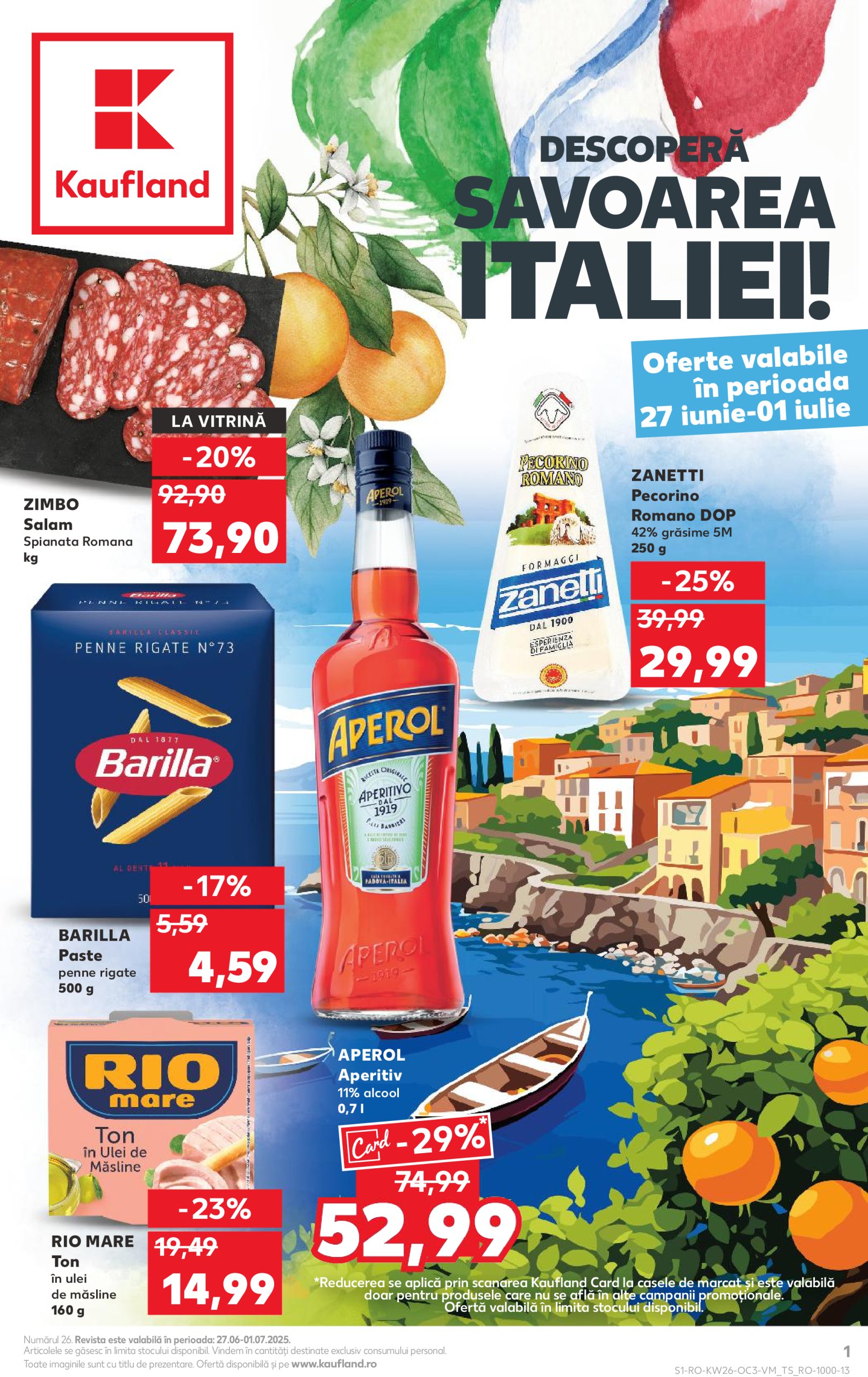 kaufland - Catalog Kaufland - Italiei valabil din 27.06. până pe 01.07.