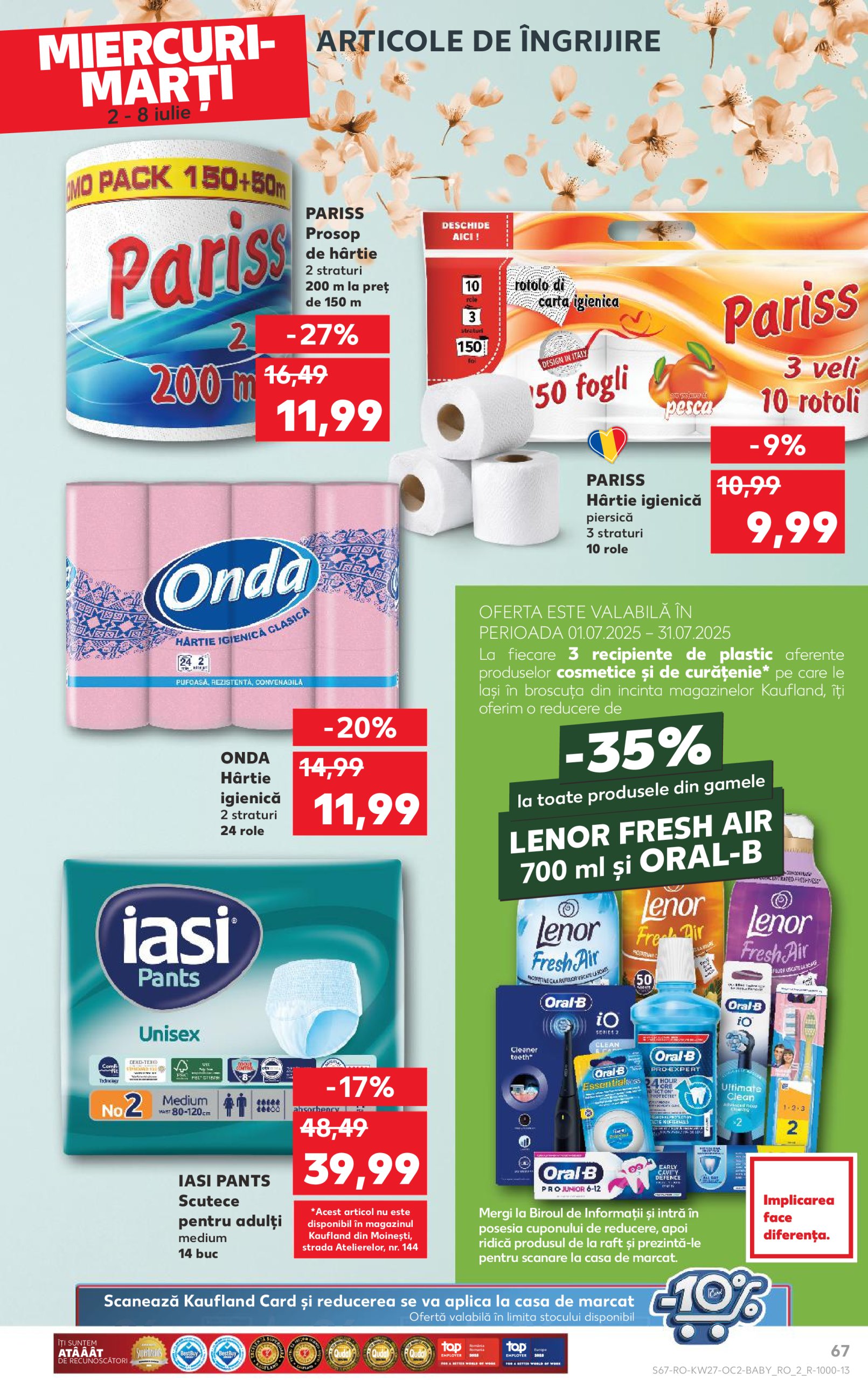 kaufland - Catalog Kaufland valabil din 02.07. până pe 08.07. - page: 67 kaufland - Catalog Kaufland valabil din 02.07. până pe 08.07. - page: 67