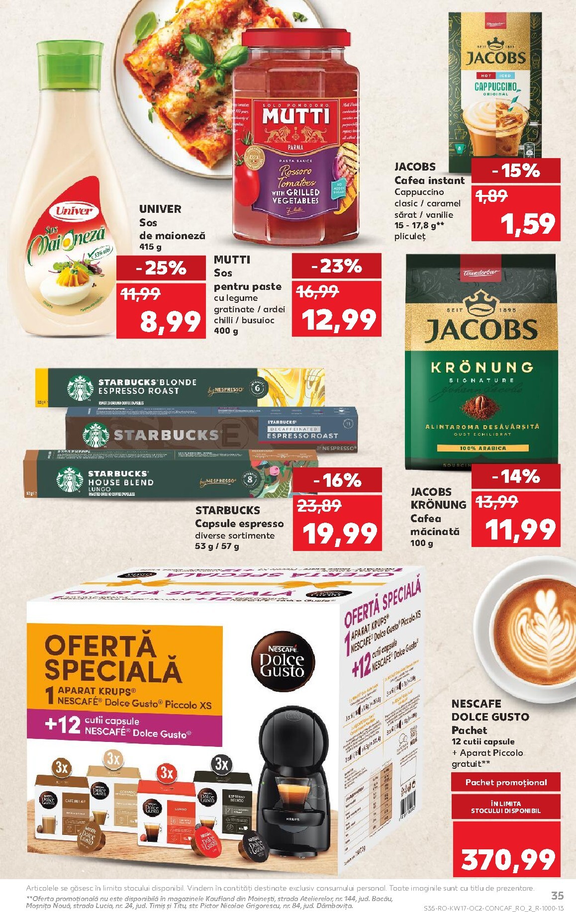 kaufland - Kaufland pliante pentru săptămâna viitoare de la miercuri 22.04.2026 până la marți 28.04.2026 - page: 35