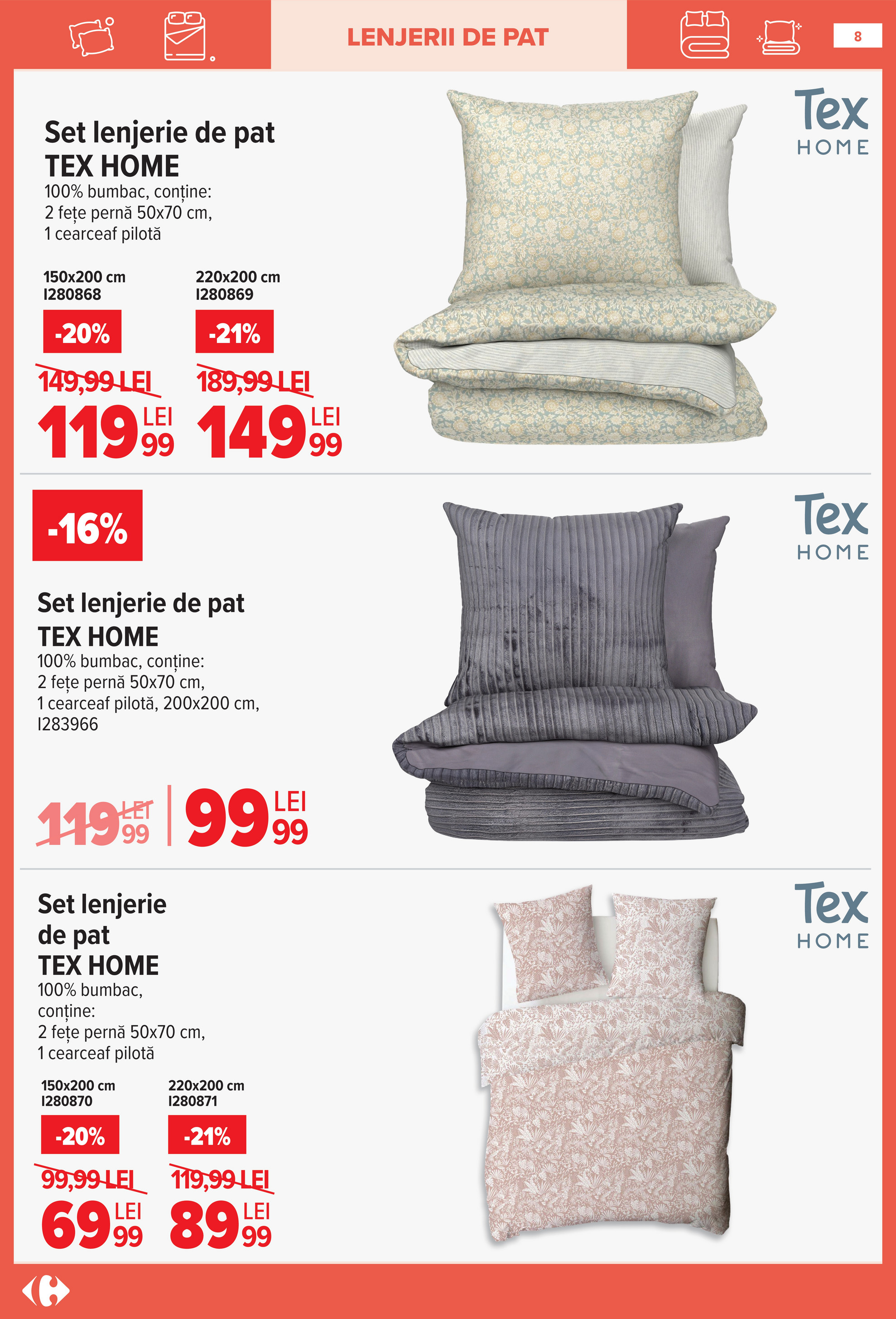 carrefour - Catalog Carrefour - Tex Home online – oferte valabile din 14.01. - page: 8