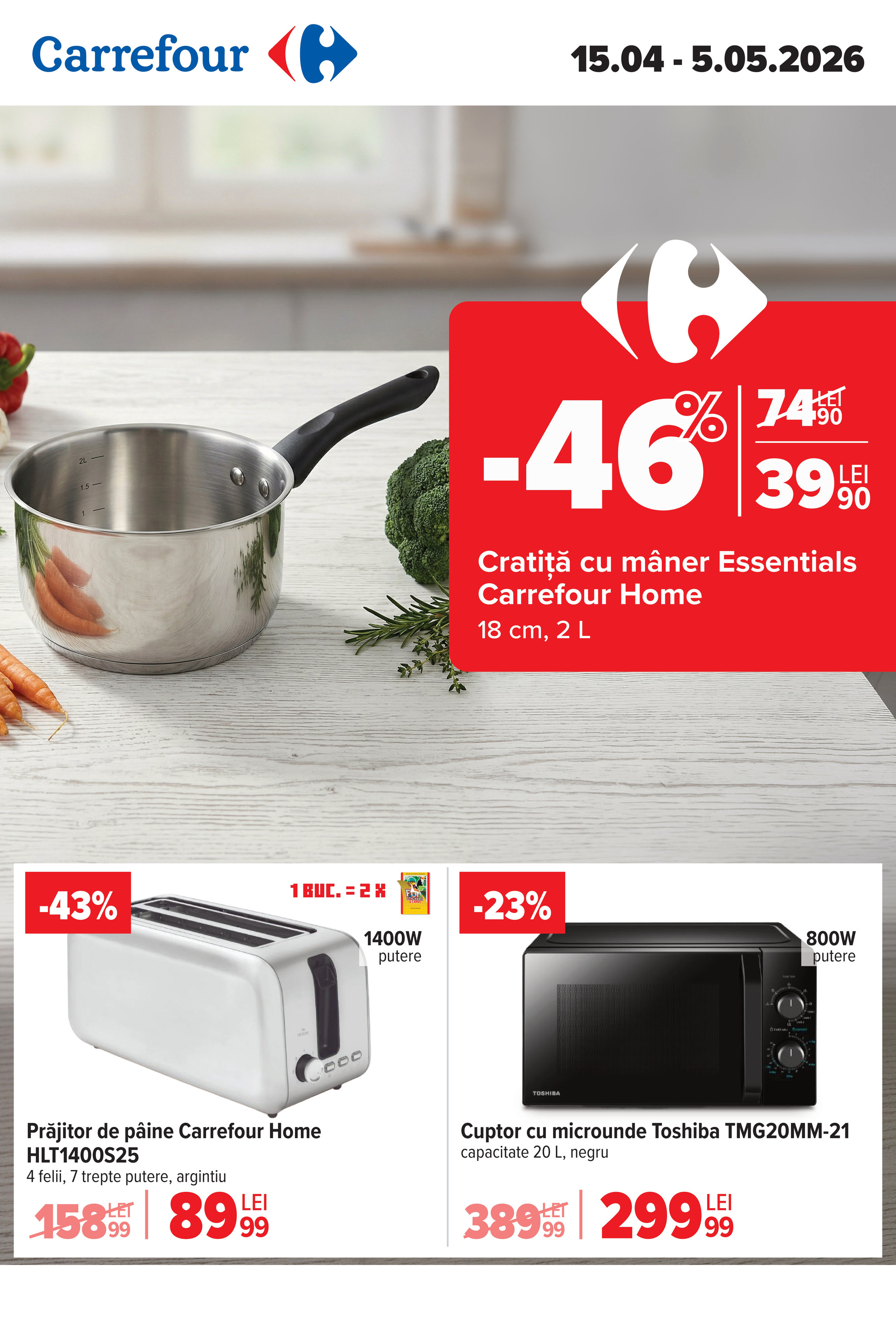 carrefour - Brosura Carrefour - NonFood valabilă de la miercuri 15.04.2026 până la marți 05.05.2026