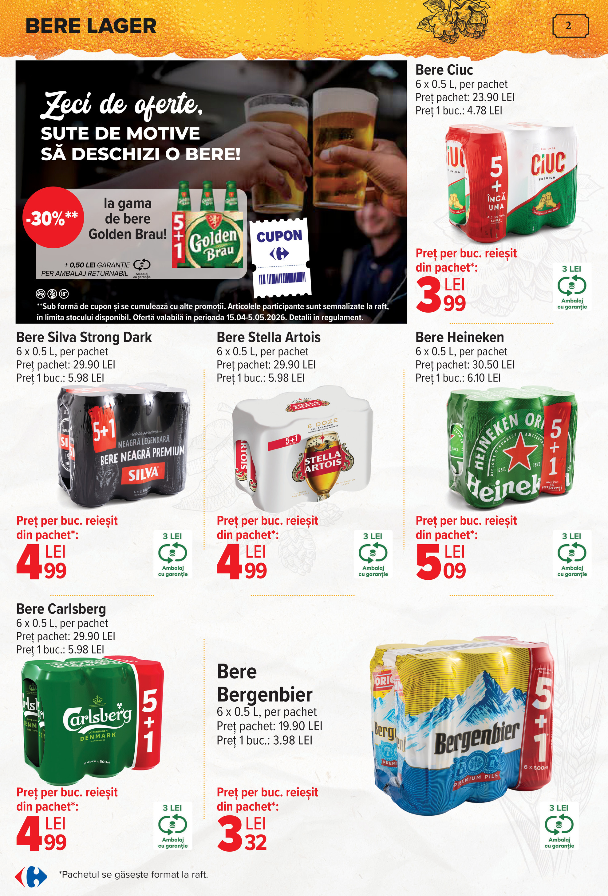 carrefour - Brosura Carrefour - Special Bere+BBQ valabilă de la miercuri 15.04.2026 până la marți 05.05.2026 - page: 2